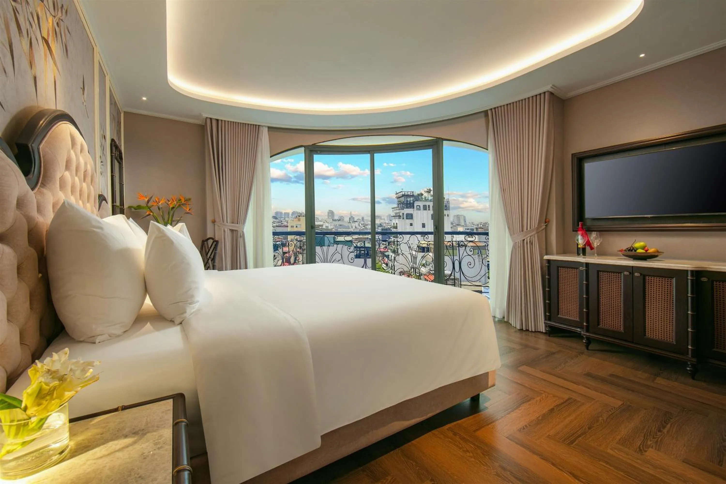 View (from property/room), Bed in Proverb Hotel Hanoi