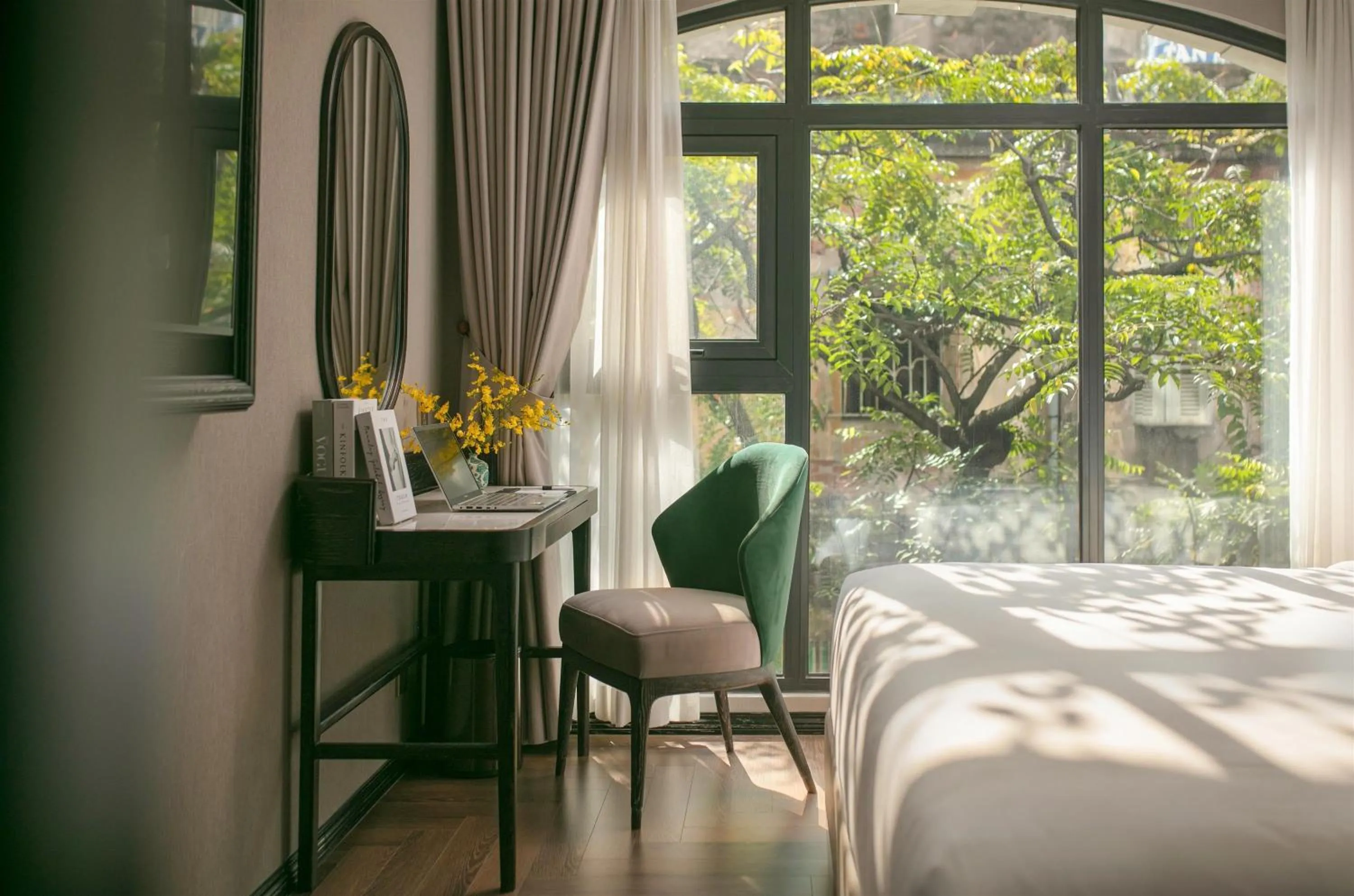 View (from property/room), Bed in Proverb Hotel Hanoi