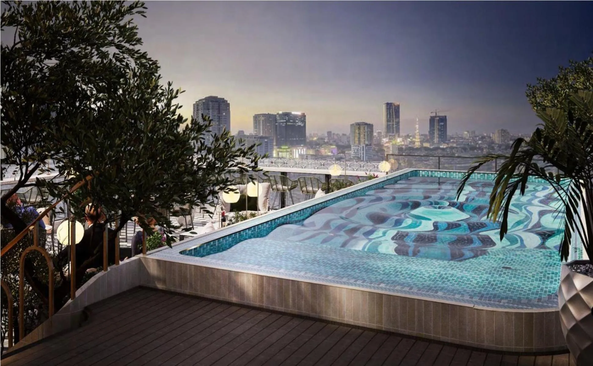 Swimming pool in Proverb Hotel Hanoi