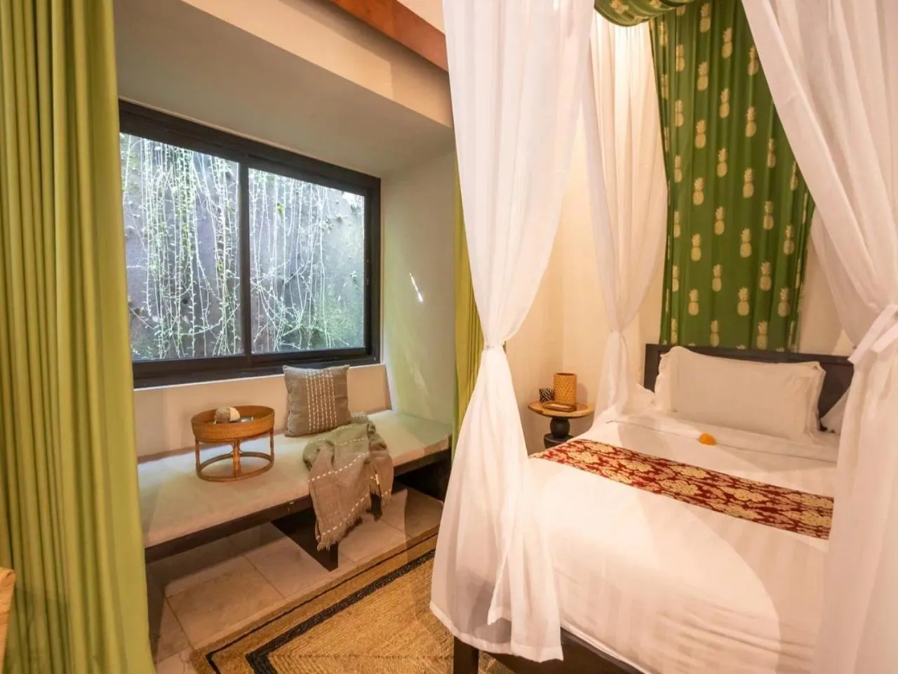 Bed in Mesari Hotel Ubud