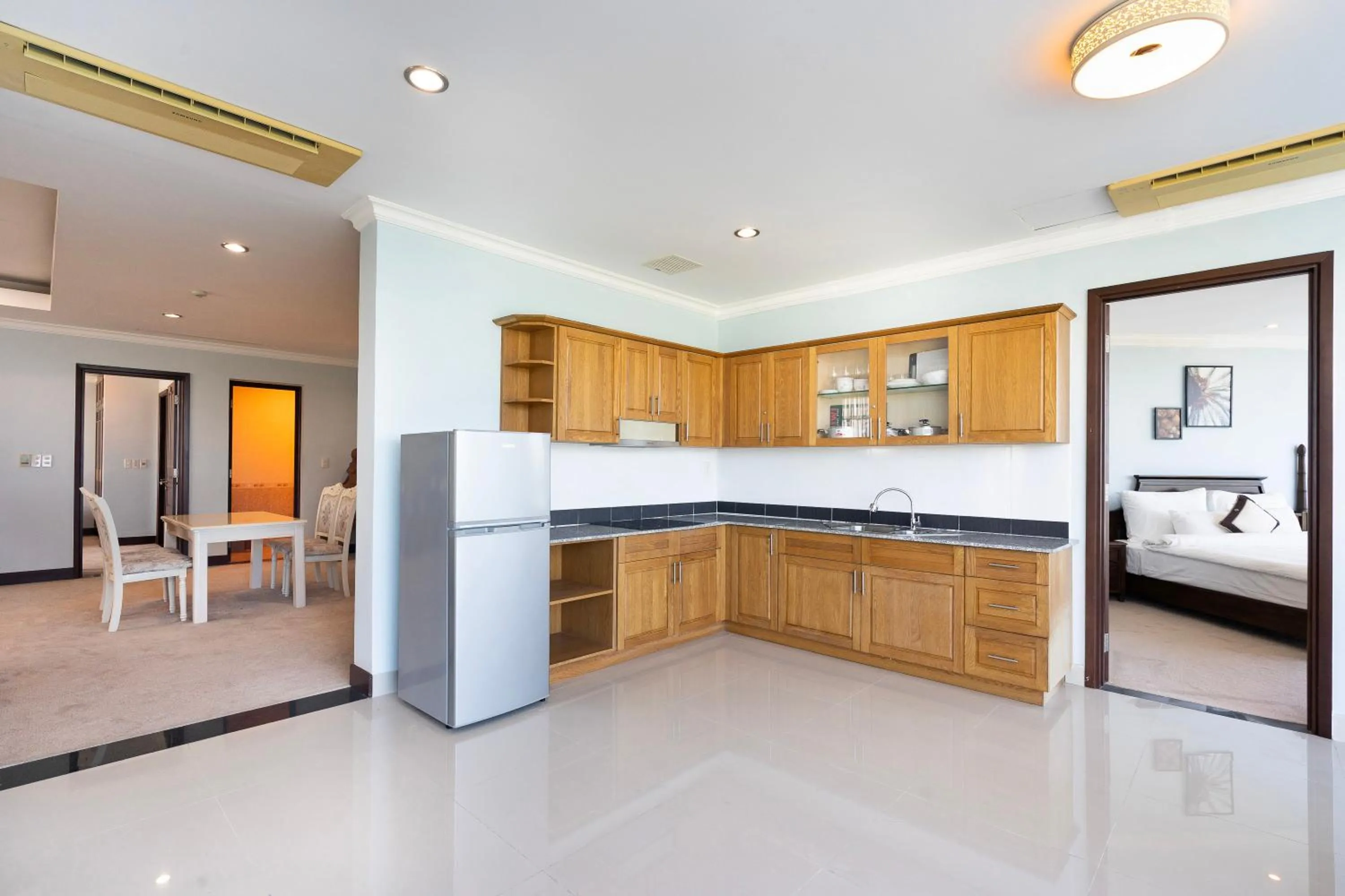 Kitchen or kitchenette in PHU MY HARBOUR HOTEL - Old Golf Phu My Hotel