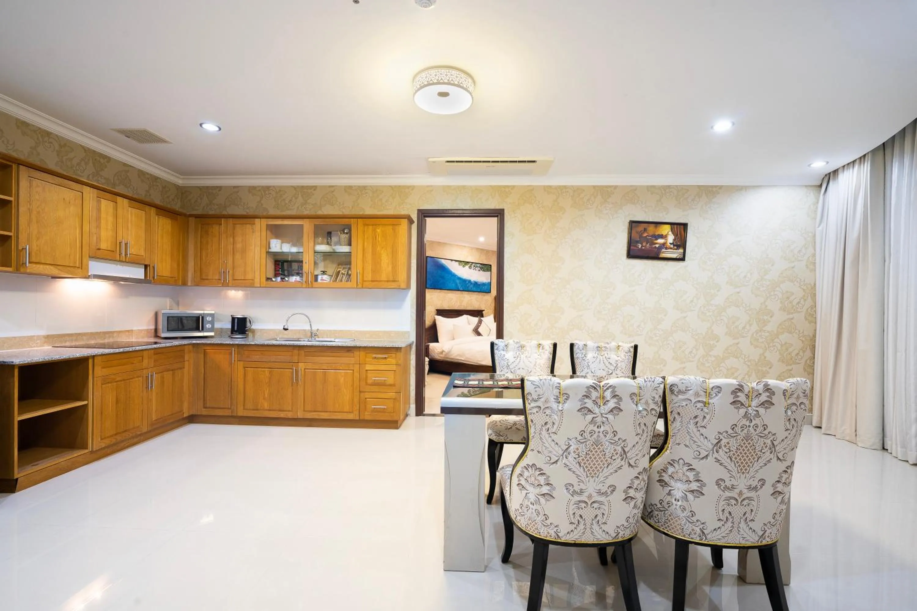 Kitchen or kitchenette in PHU MY HARBOUR HOTEL - Old Golf Phu My Hotel