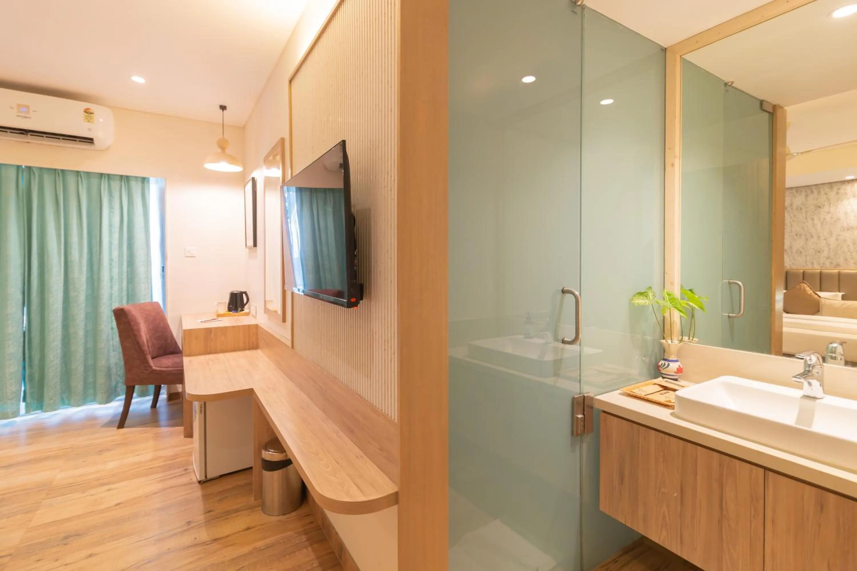 Seating area in Hotel Celestiial , Candolim