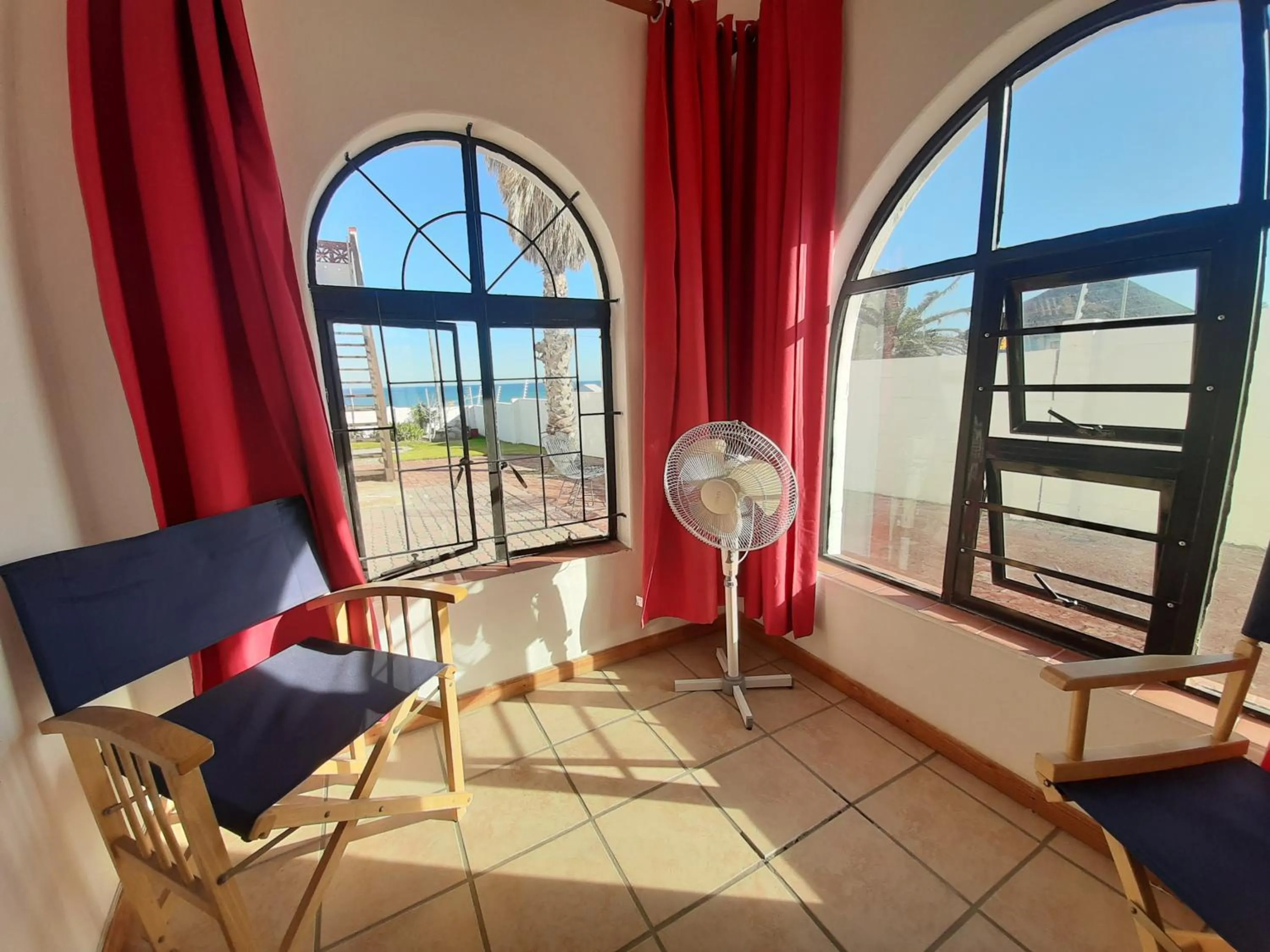 Seating area in Oom Piet Accommodation
