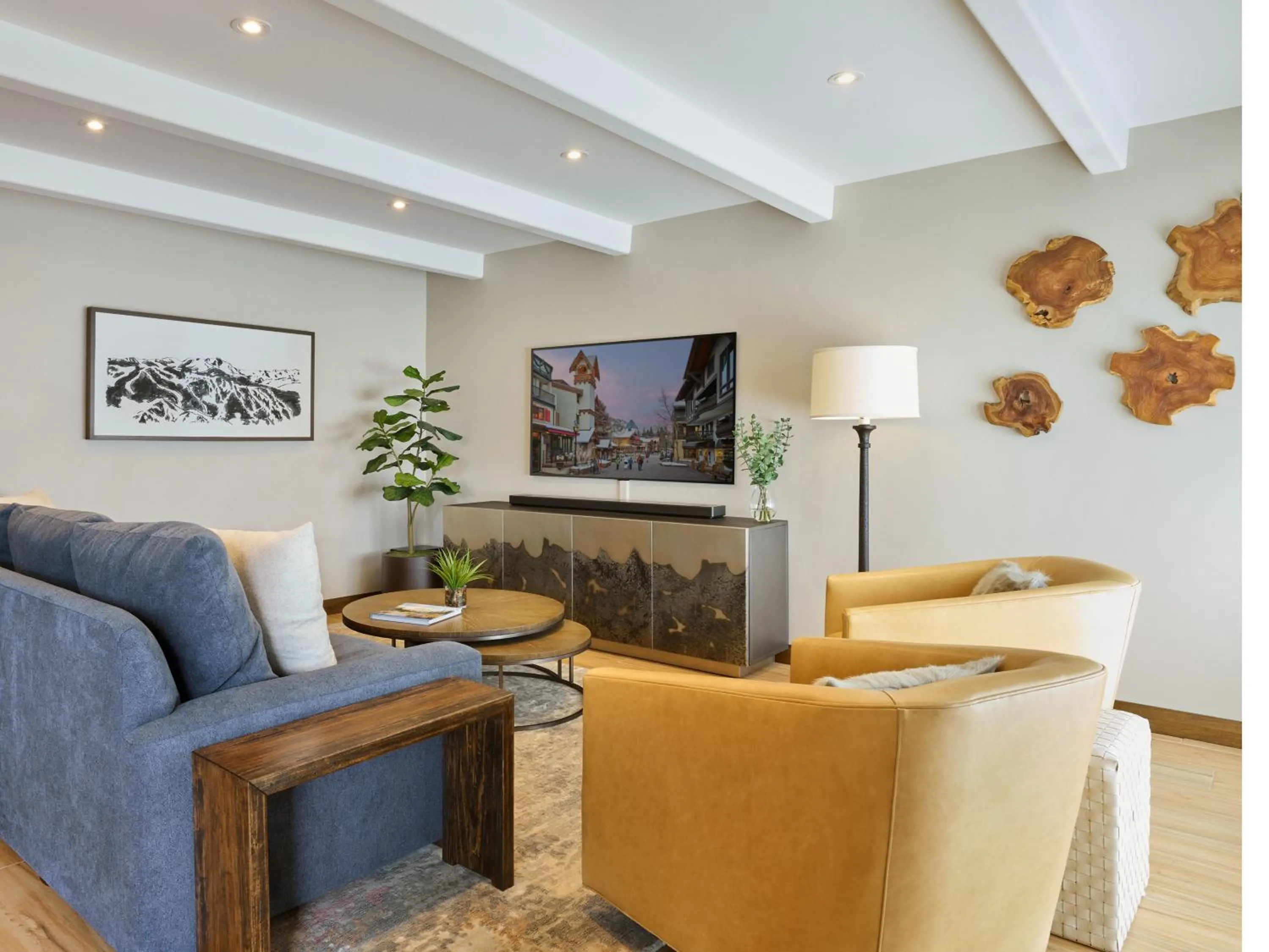 Living room in The Landmark