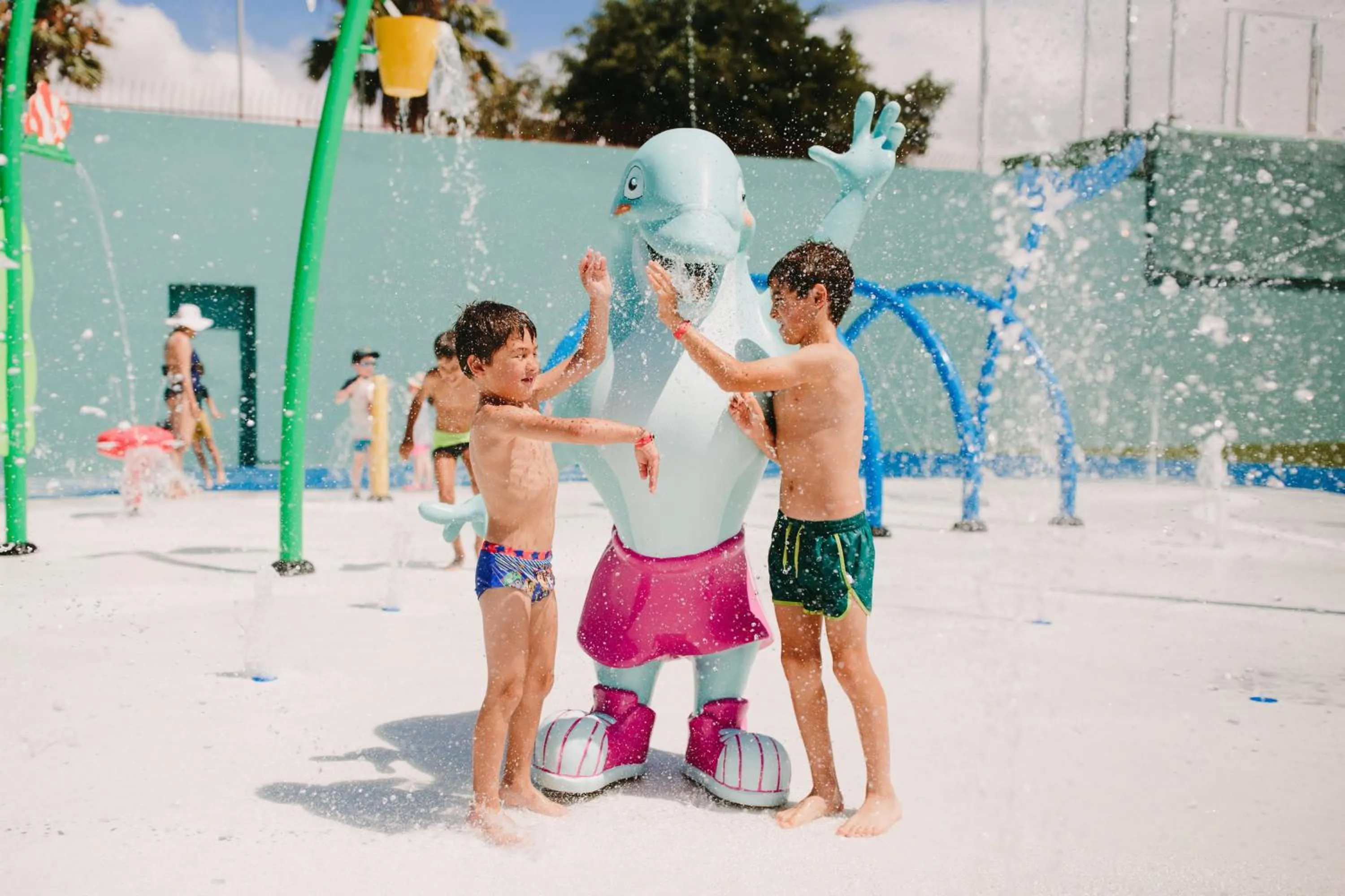 Children play ground in Maspalomas Resort by Dunas