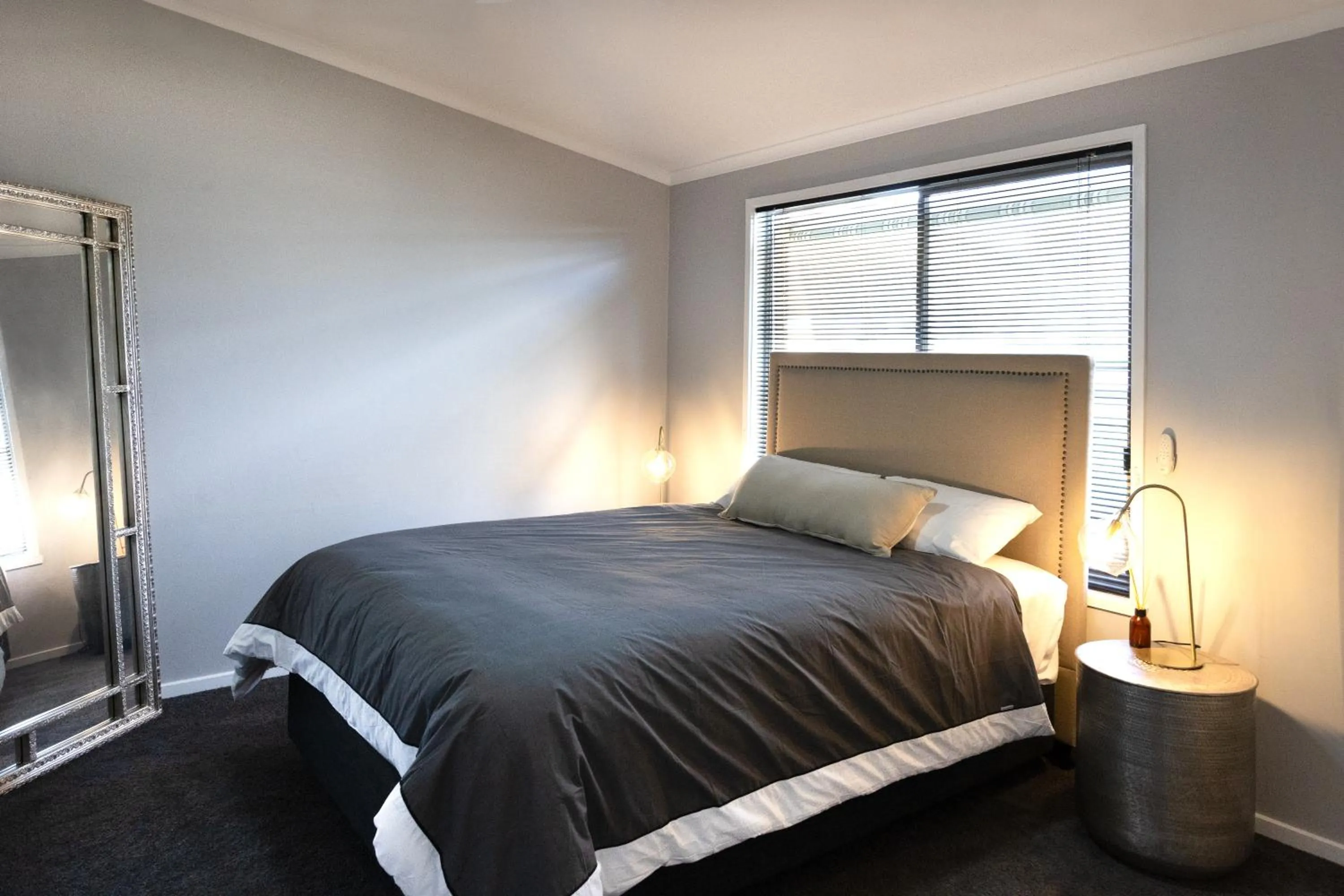 Bed in The Crossing Motel