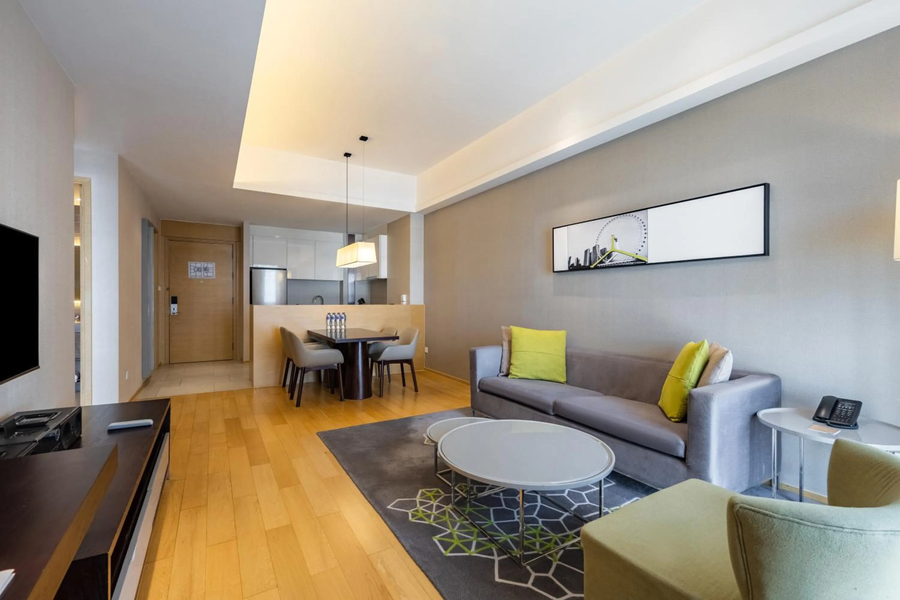 Living room in CM Service Apartment Tianjin