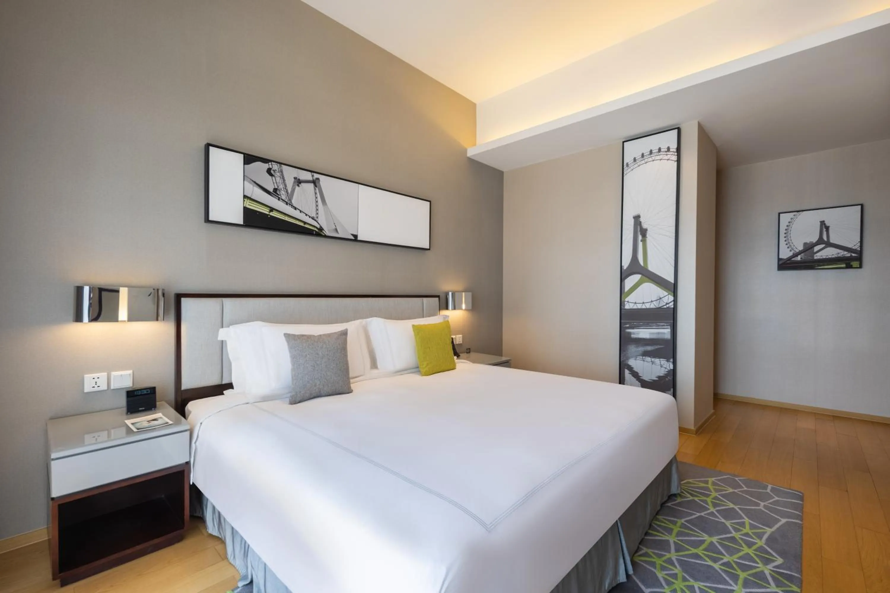 Bedroom, Bed in CM Service Apartment Tianjin