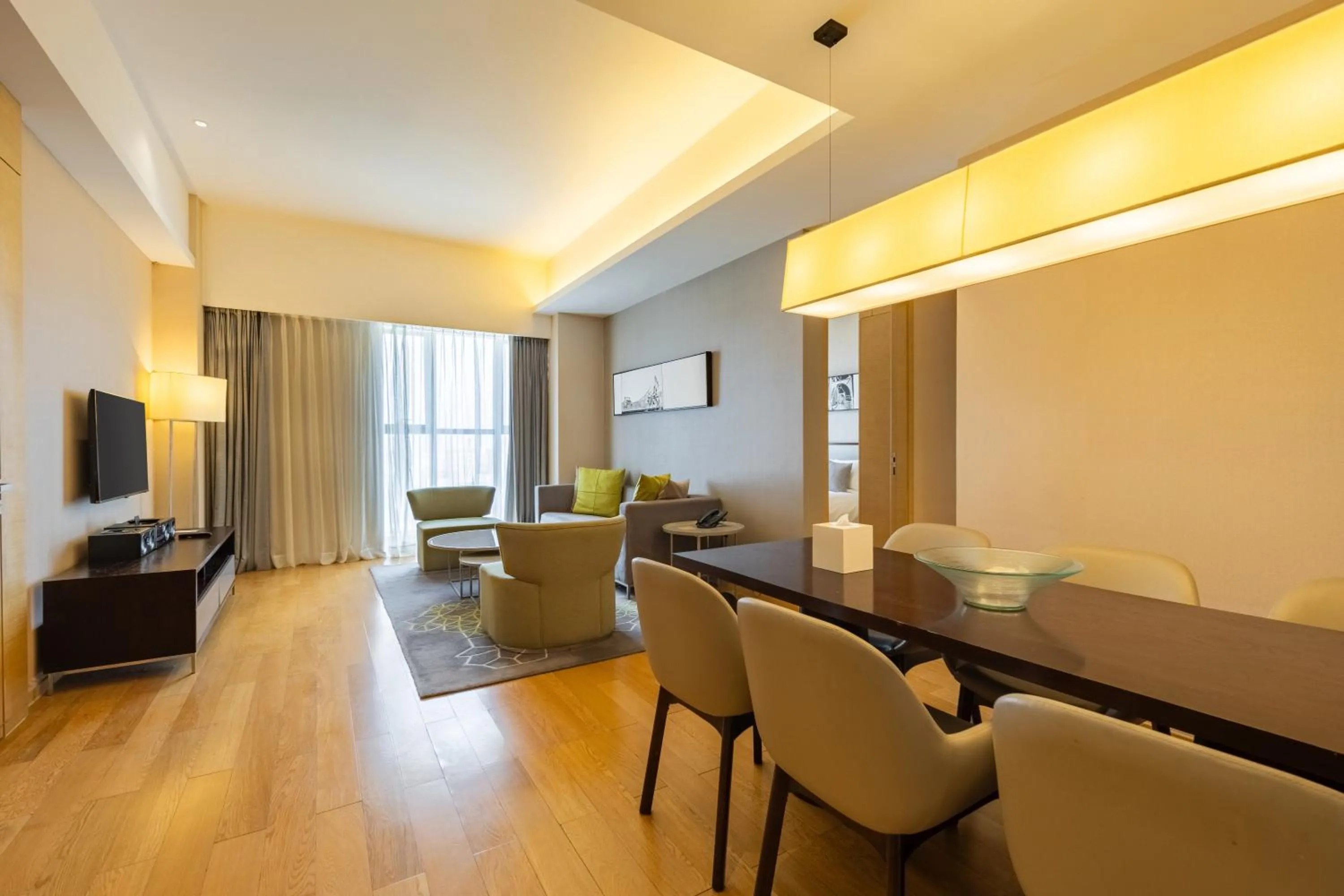 Living room in CM Service Apartment Tianjin