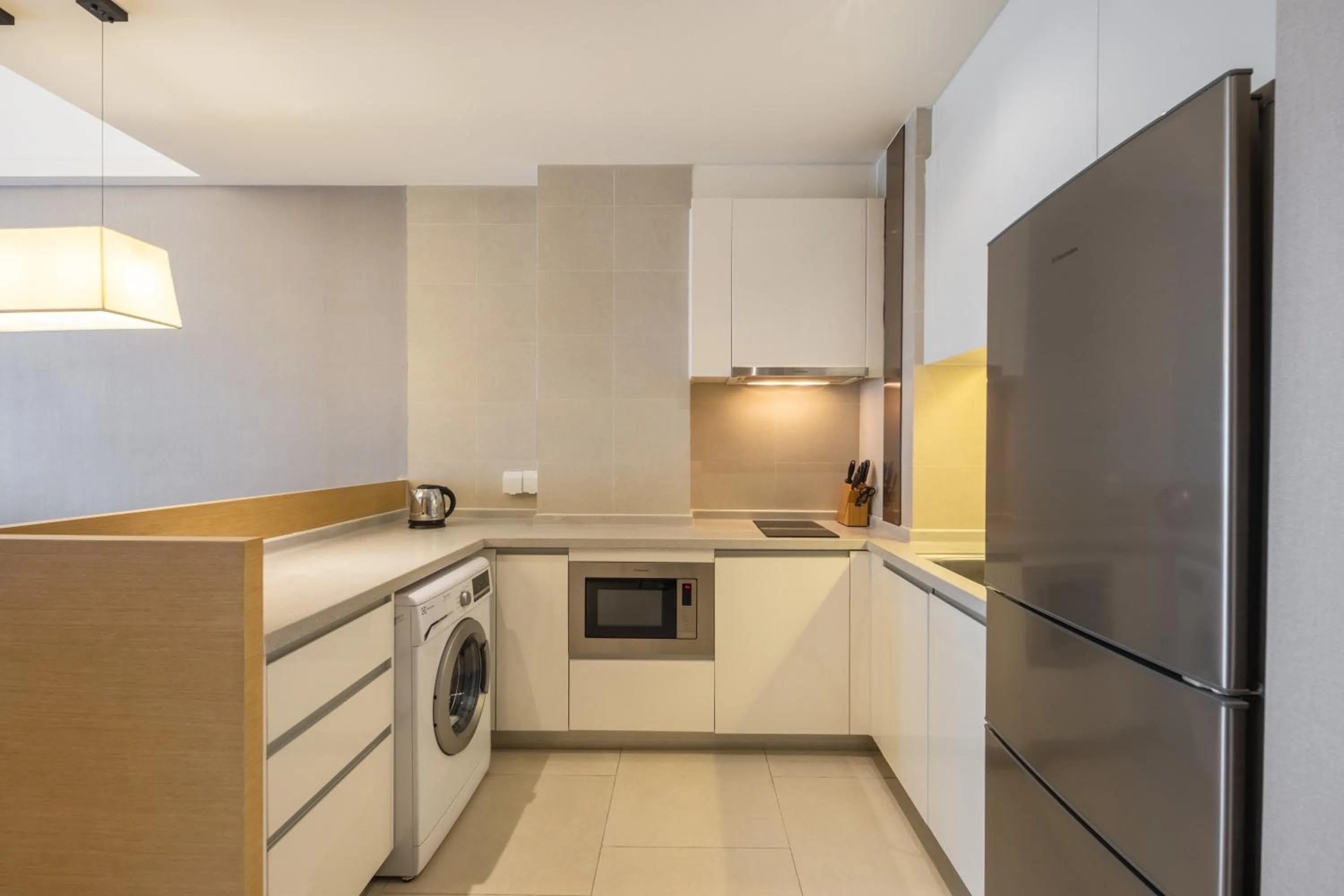 Kitchen or kitchenette in CM Service Apartment Tianjin