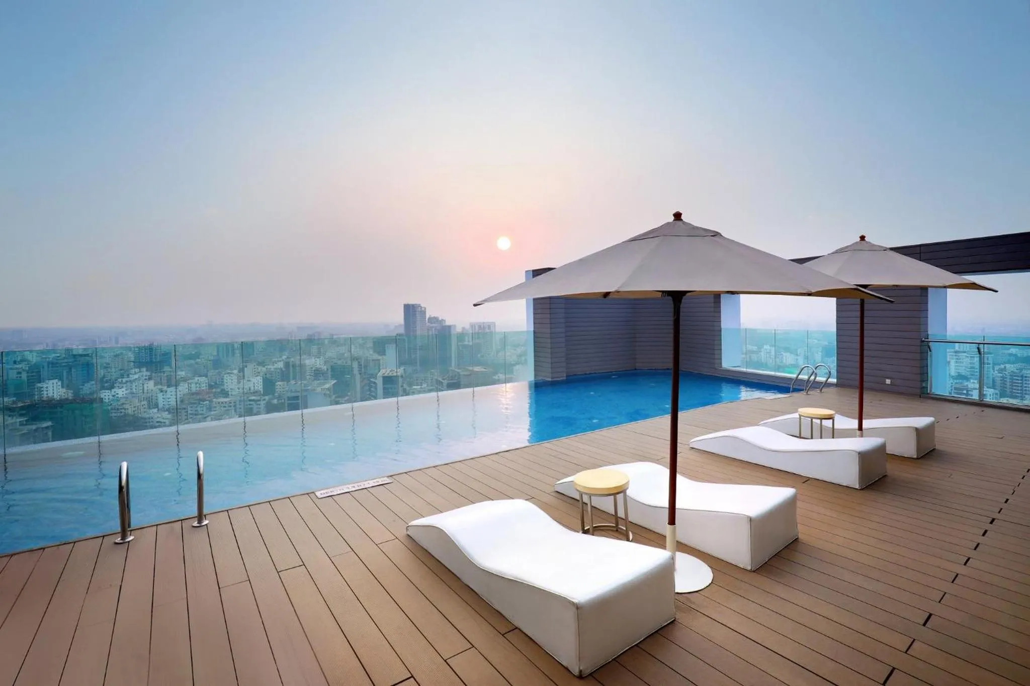 Swimming pool in Crowne Plaza Dhaka Gulshan by IHG