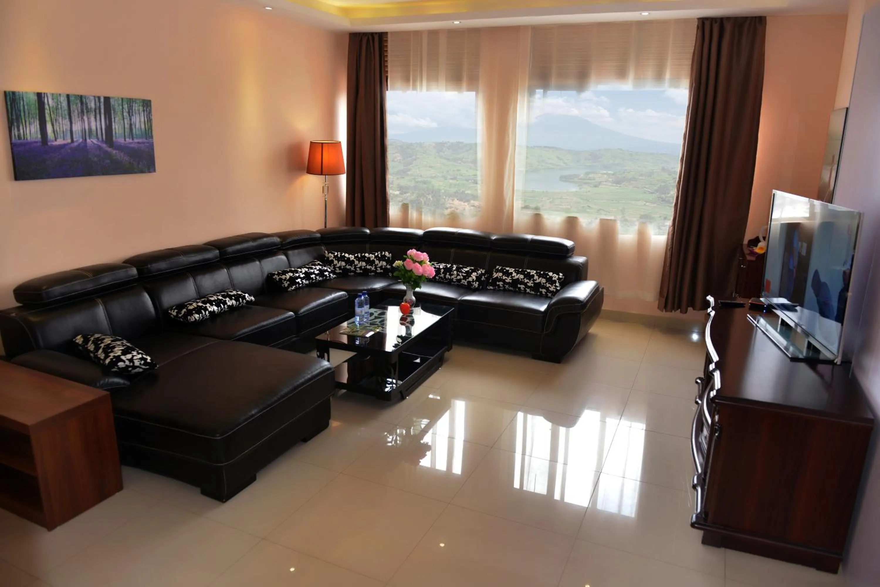 Living room in 2000 Hotel Downtown Kigali
