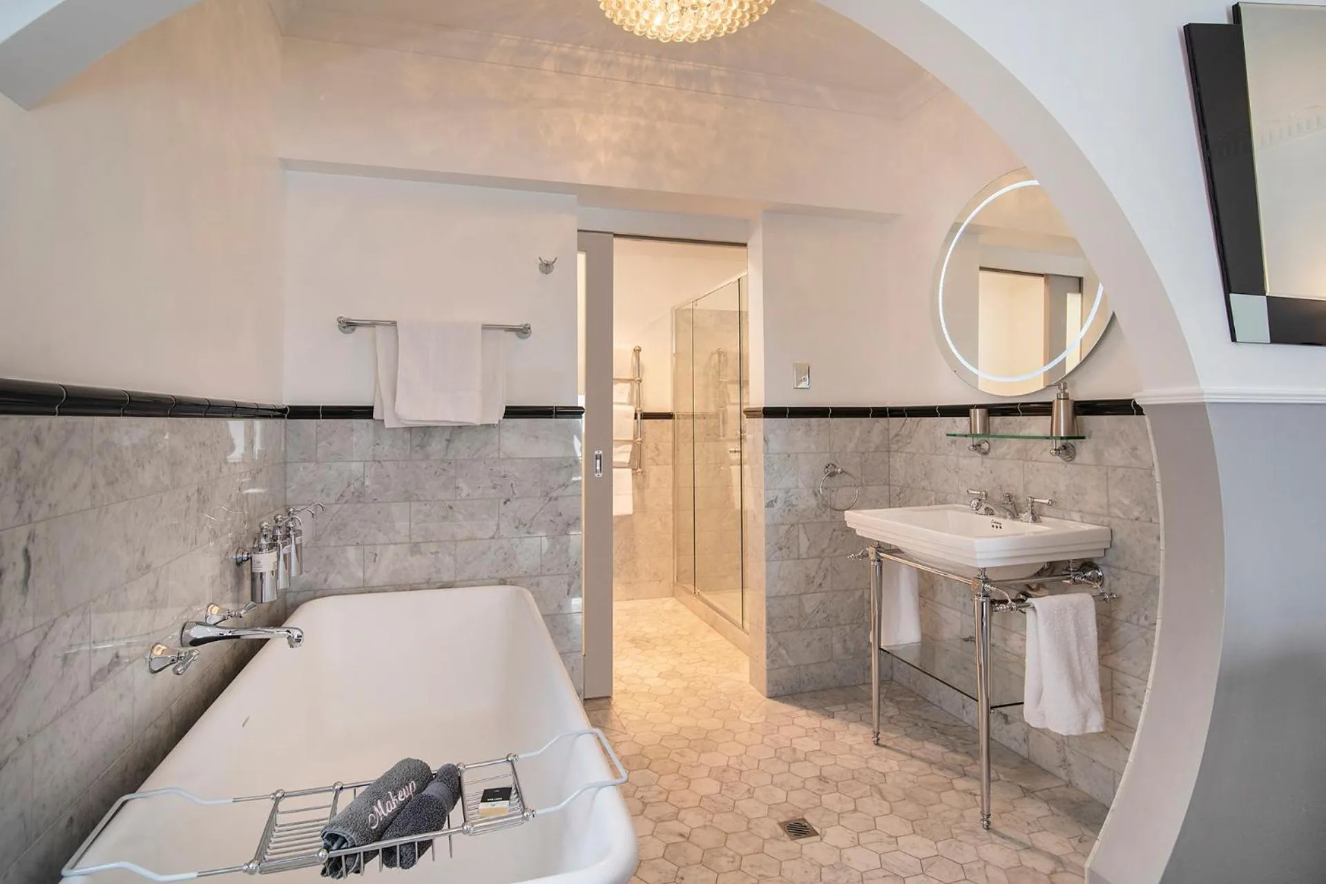 Shower in Josephines Luxury Accommodation