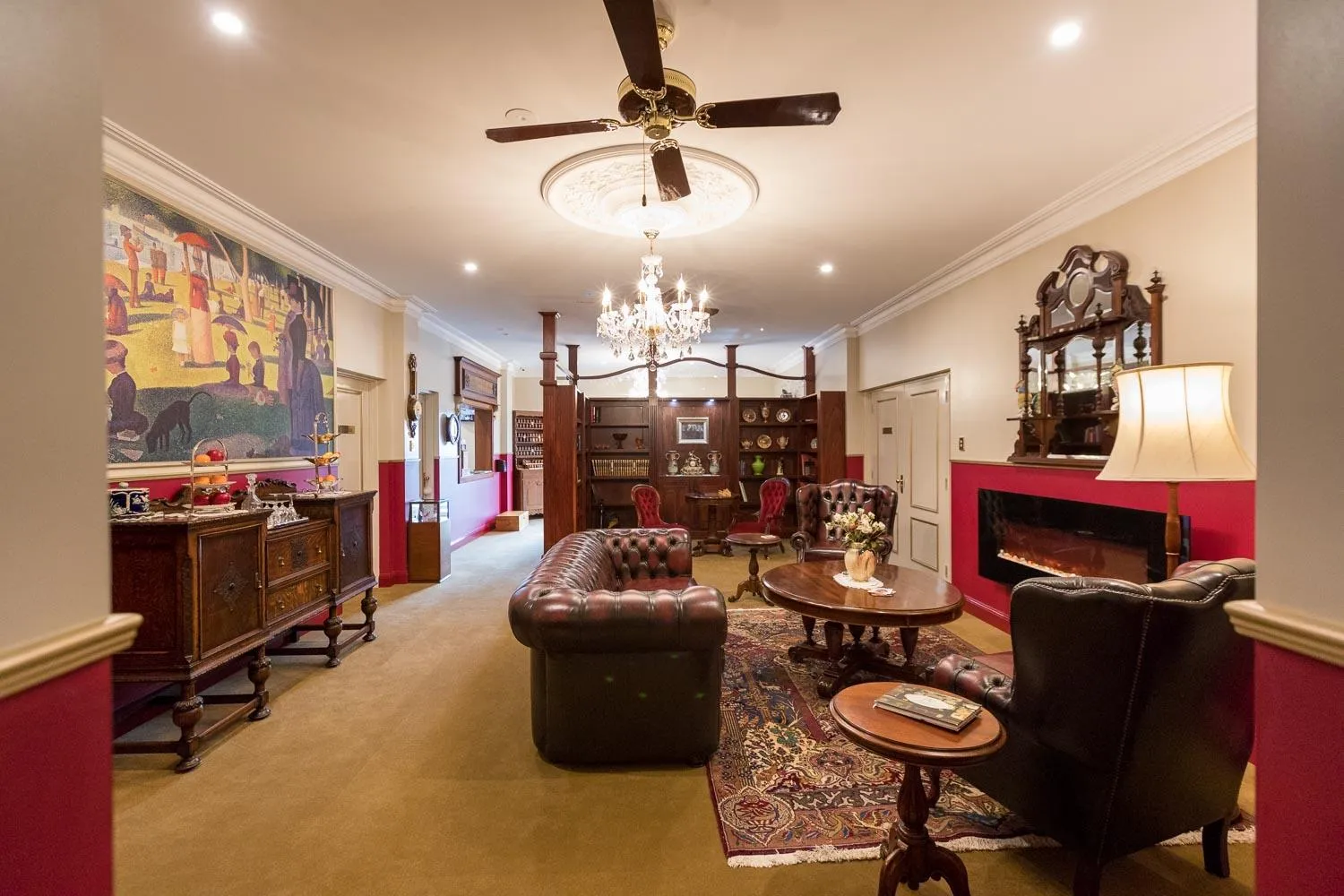 Library in Josephines Luxury Accommodation