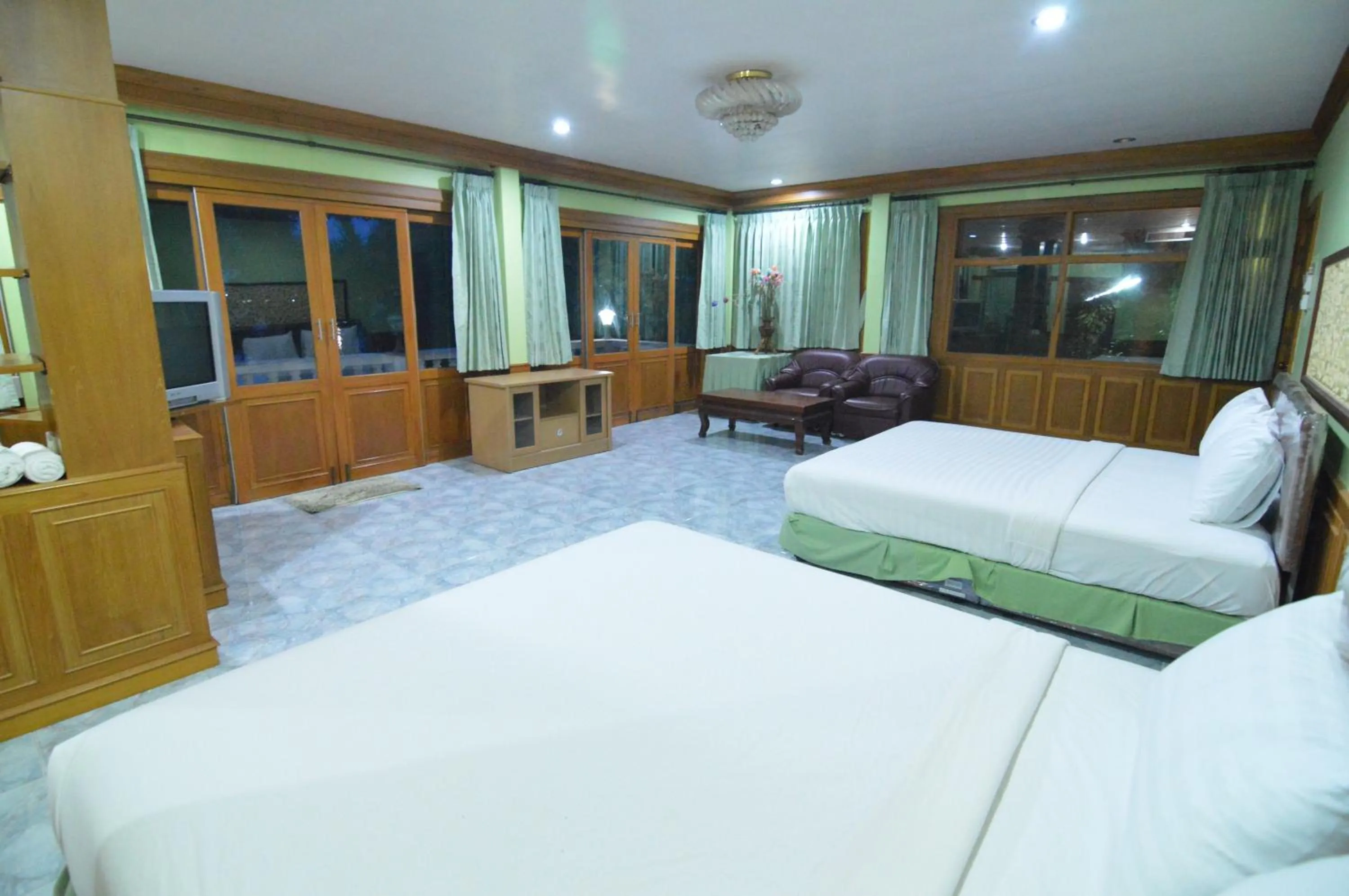 Bedroom, Bed in Techno Riverview Resort