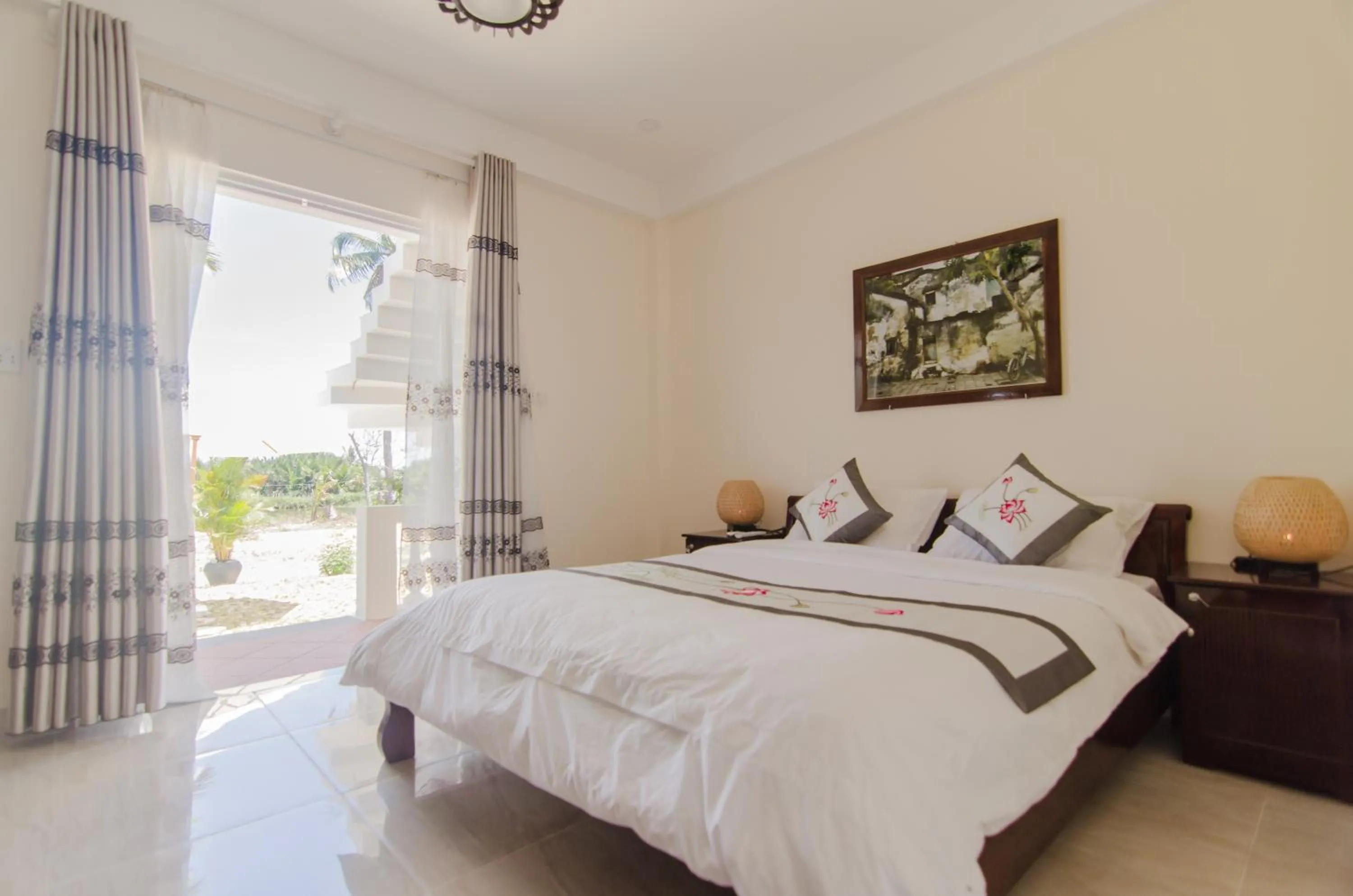 Decorative detail, Bed in The Moon River Homestay & Villa