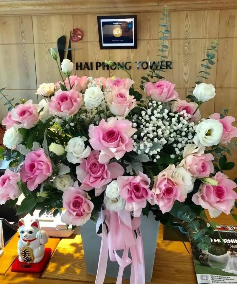 Communal lounge/ TV room in Hai Phong Tower - Apartment & Hotel