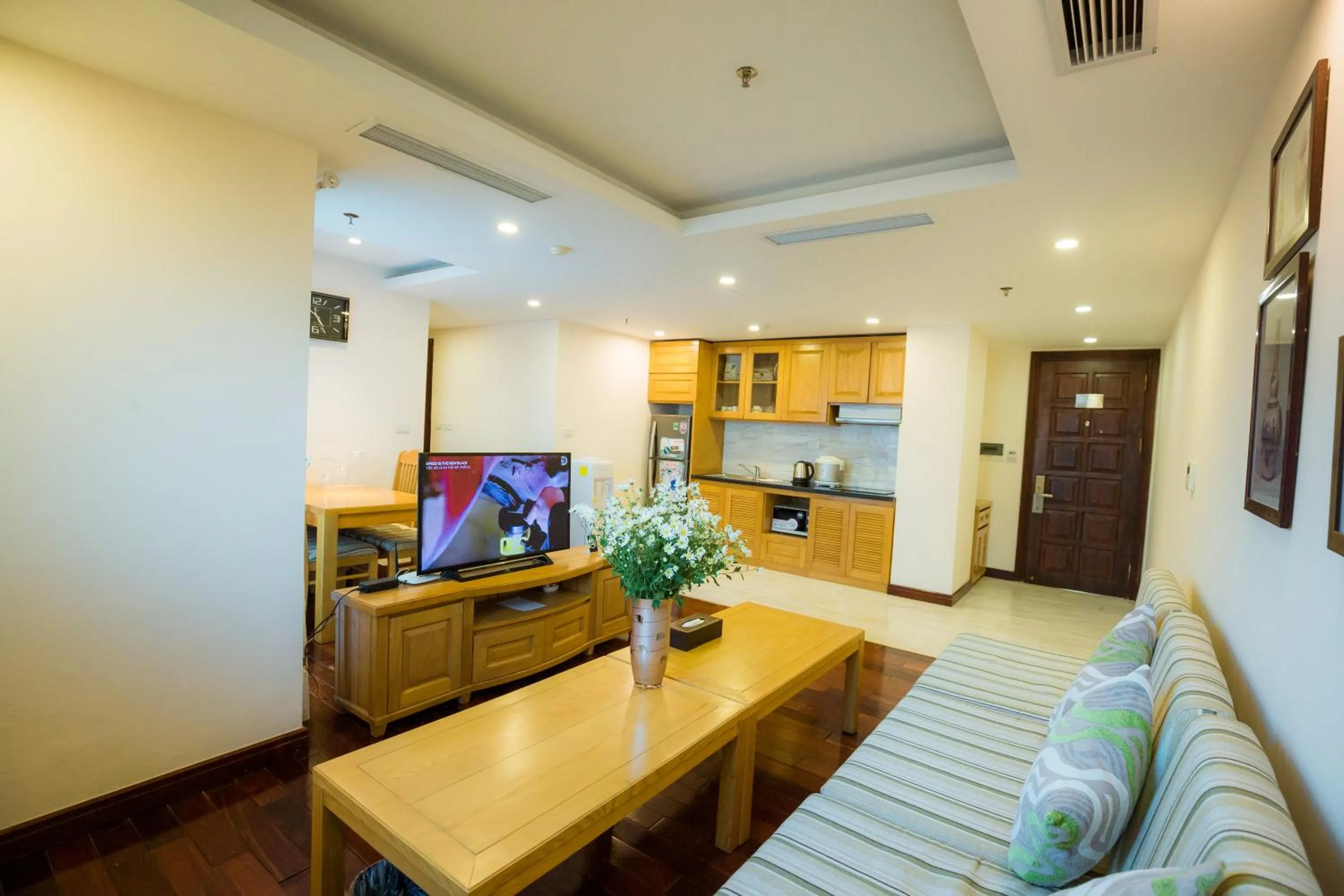 Kitchen or kitchenette in Hai Phong Tower - Apartment & Hotel