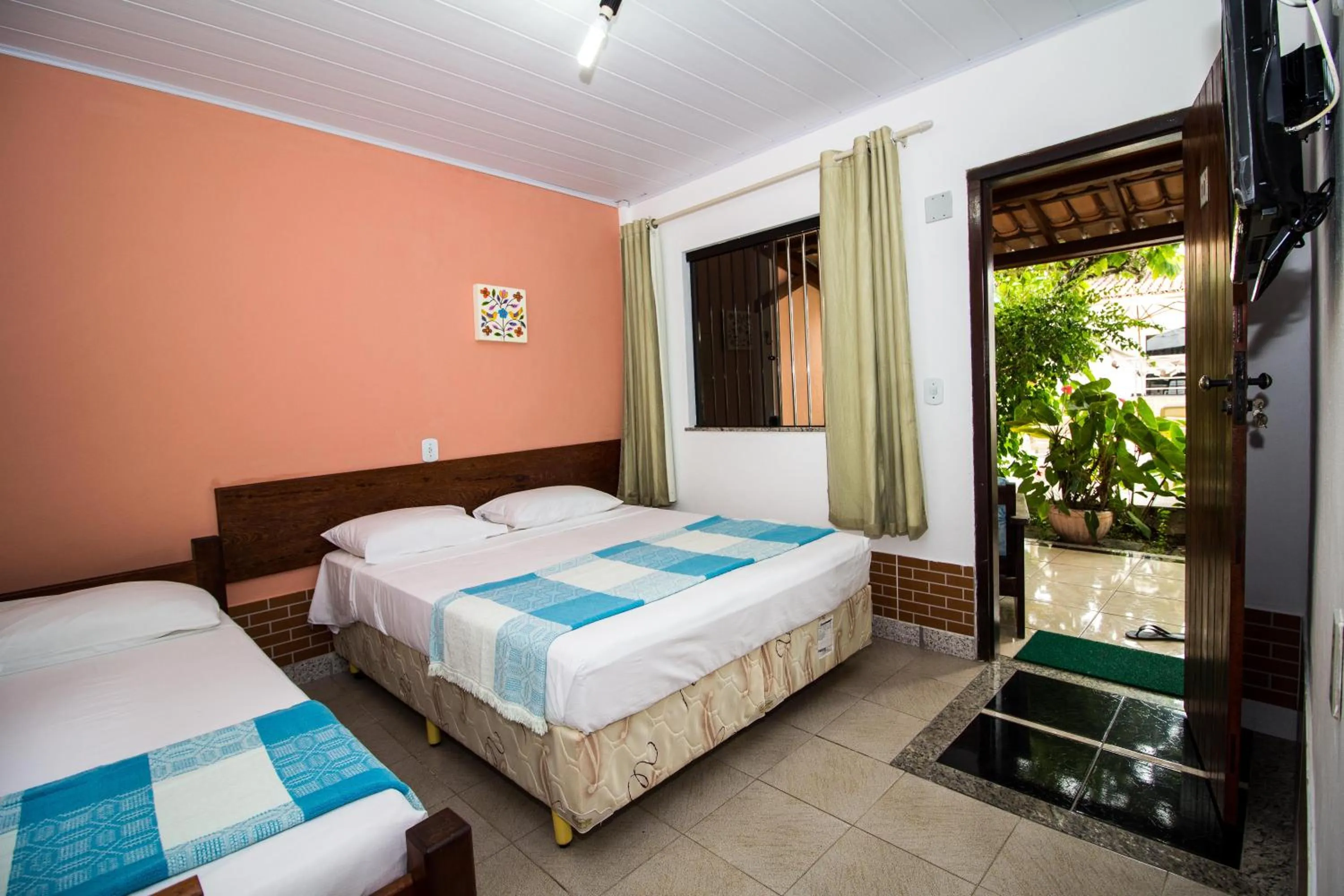 Bed in Pousada Manga Rosa- Arraial