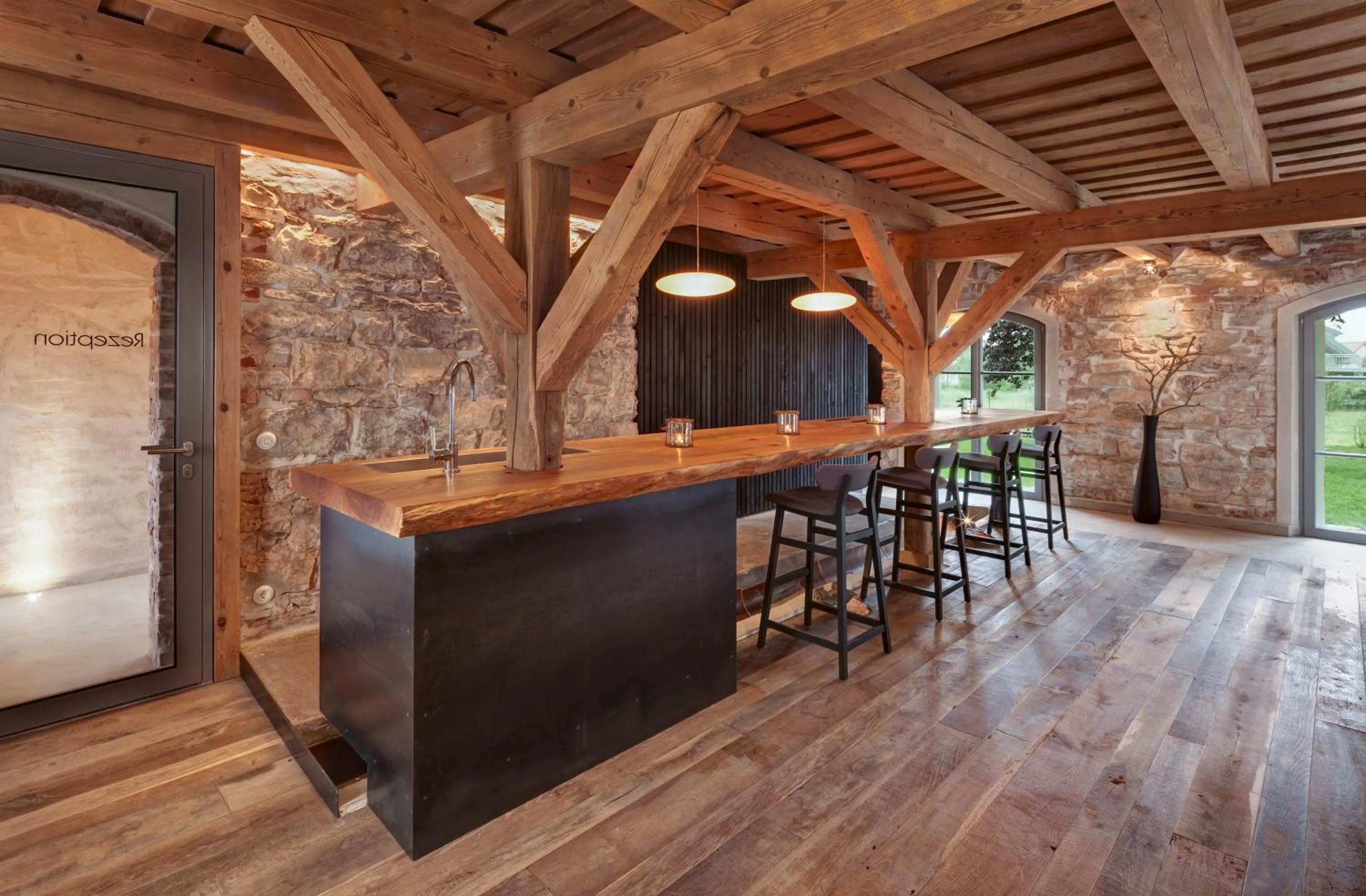 Lobby or reception in AlmRefugio