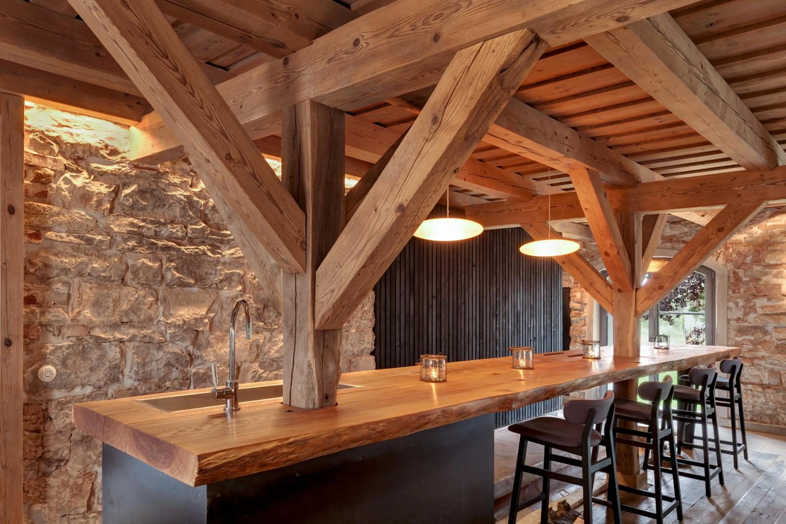 Lobby or reception in AlmRefugio