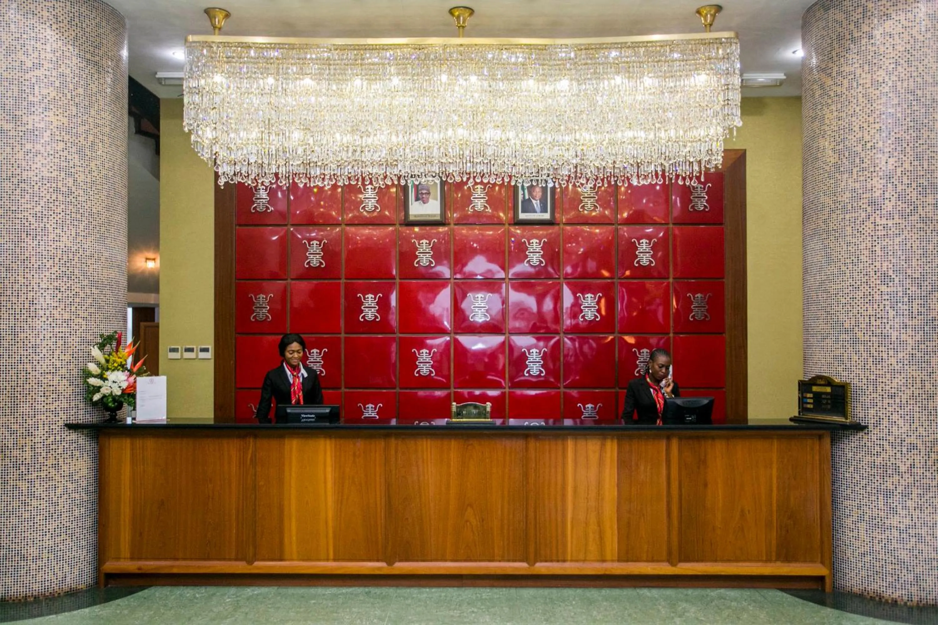 Lobby or reception in Lagos Oriental Hotel