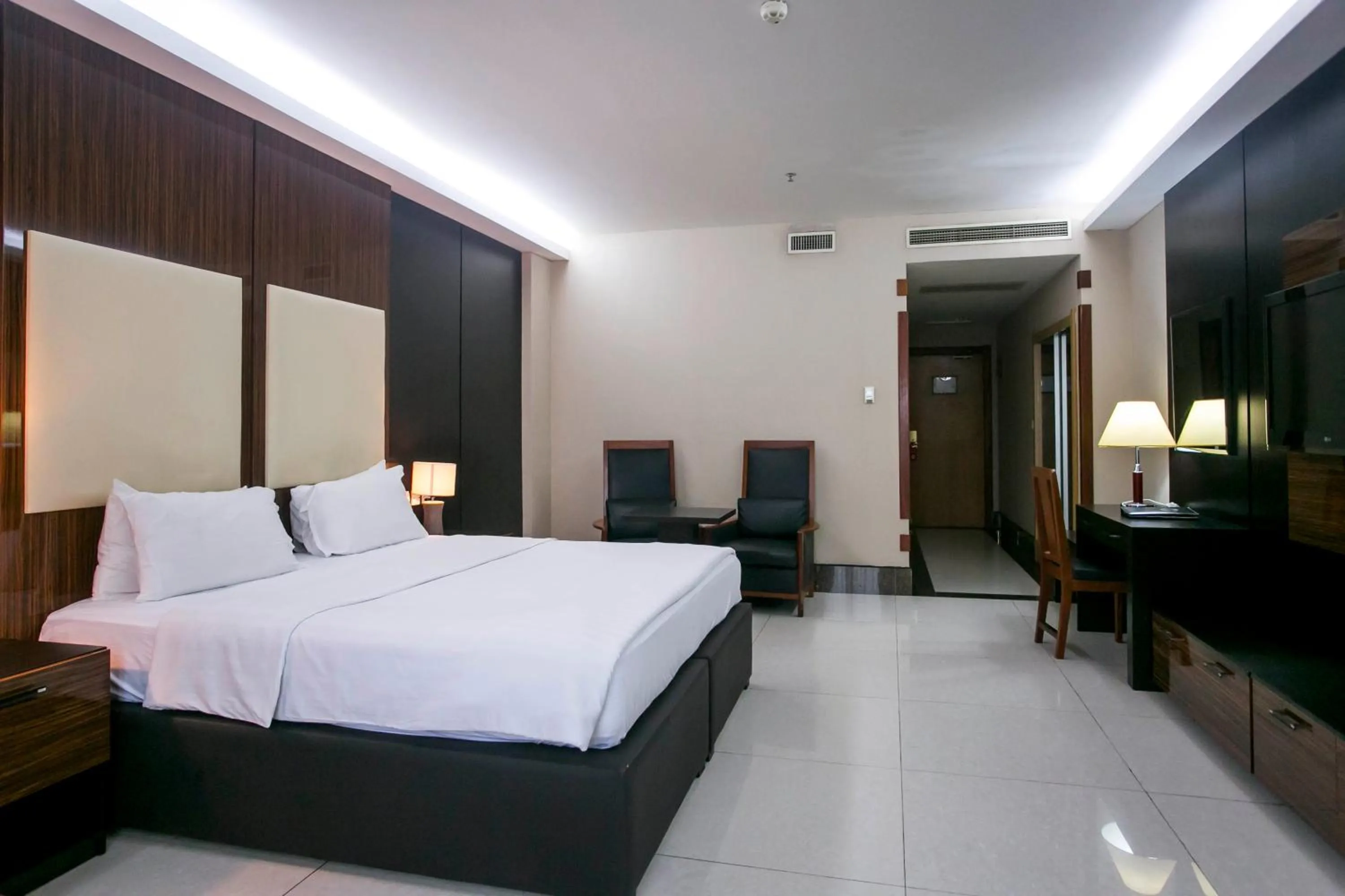 Bed in Lagos Oriental Hotel