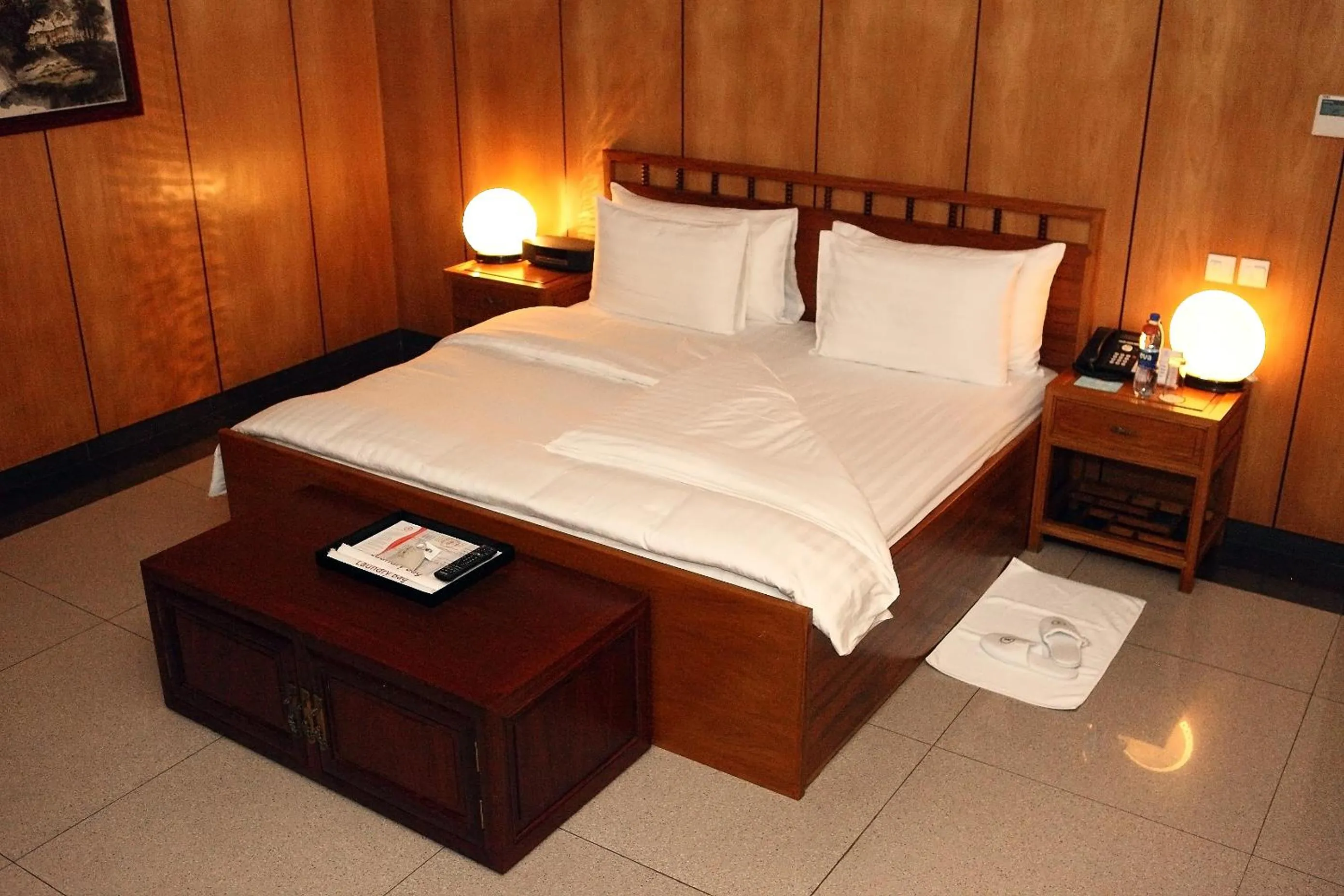 Bed in Lagos Oriental Hotel