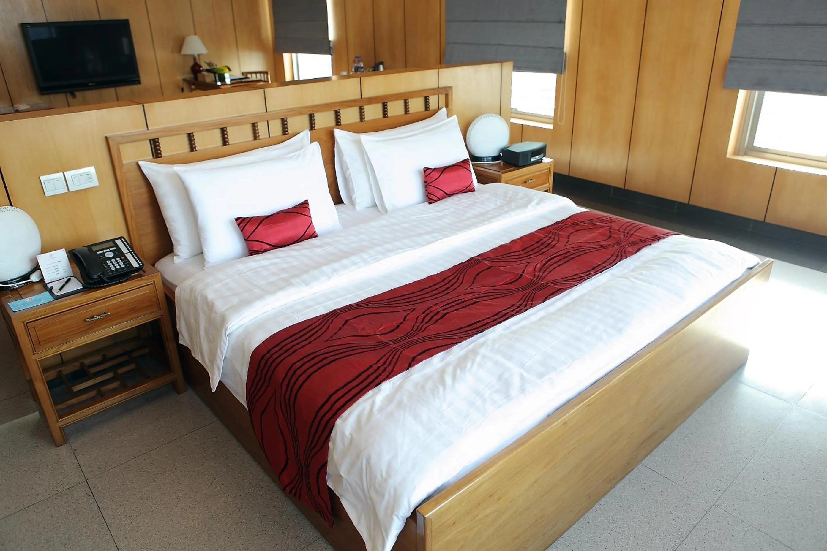 Bed in Lagos Oriental Hotel