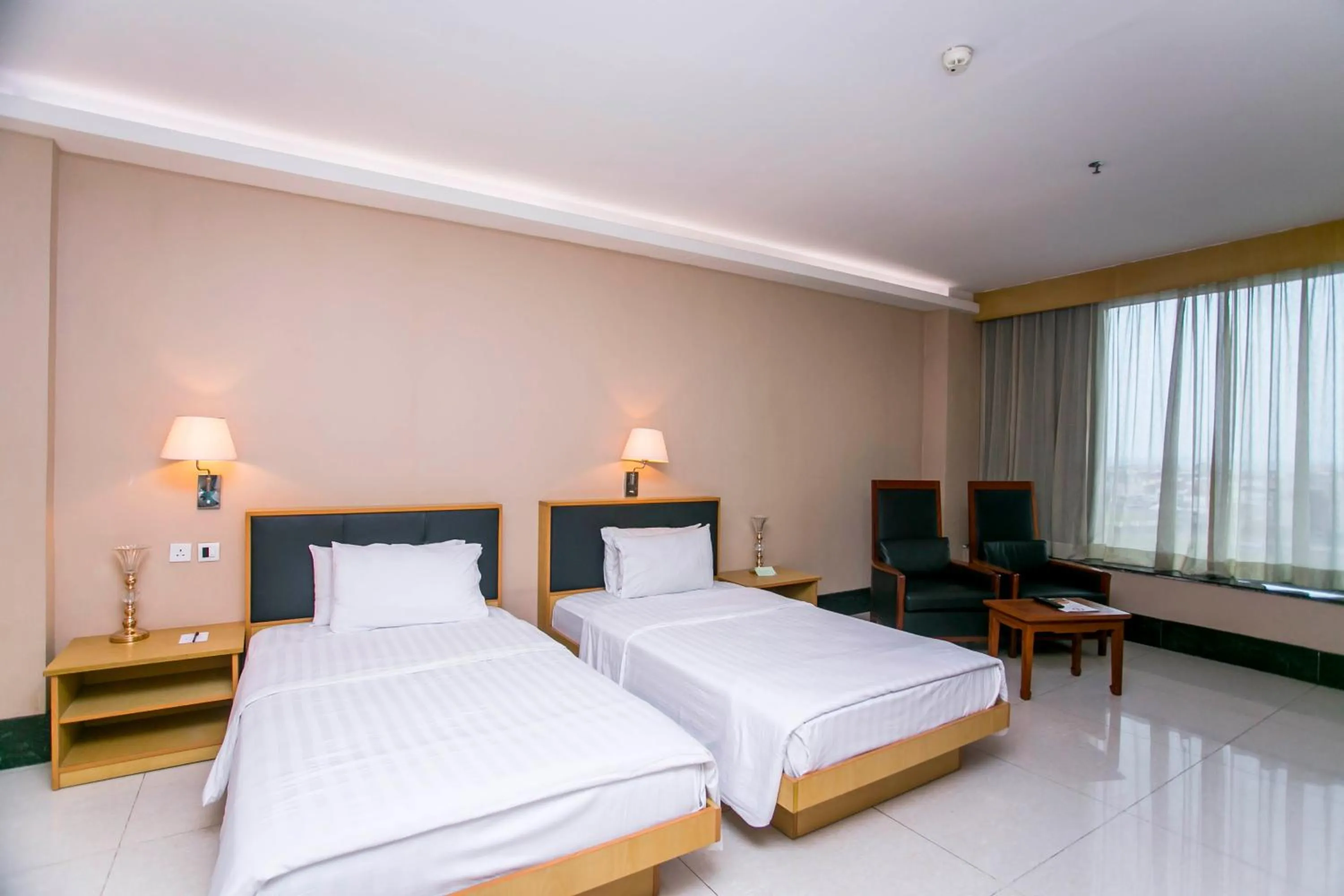 Bed in Lagos Oriental Hotel