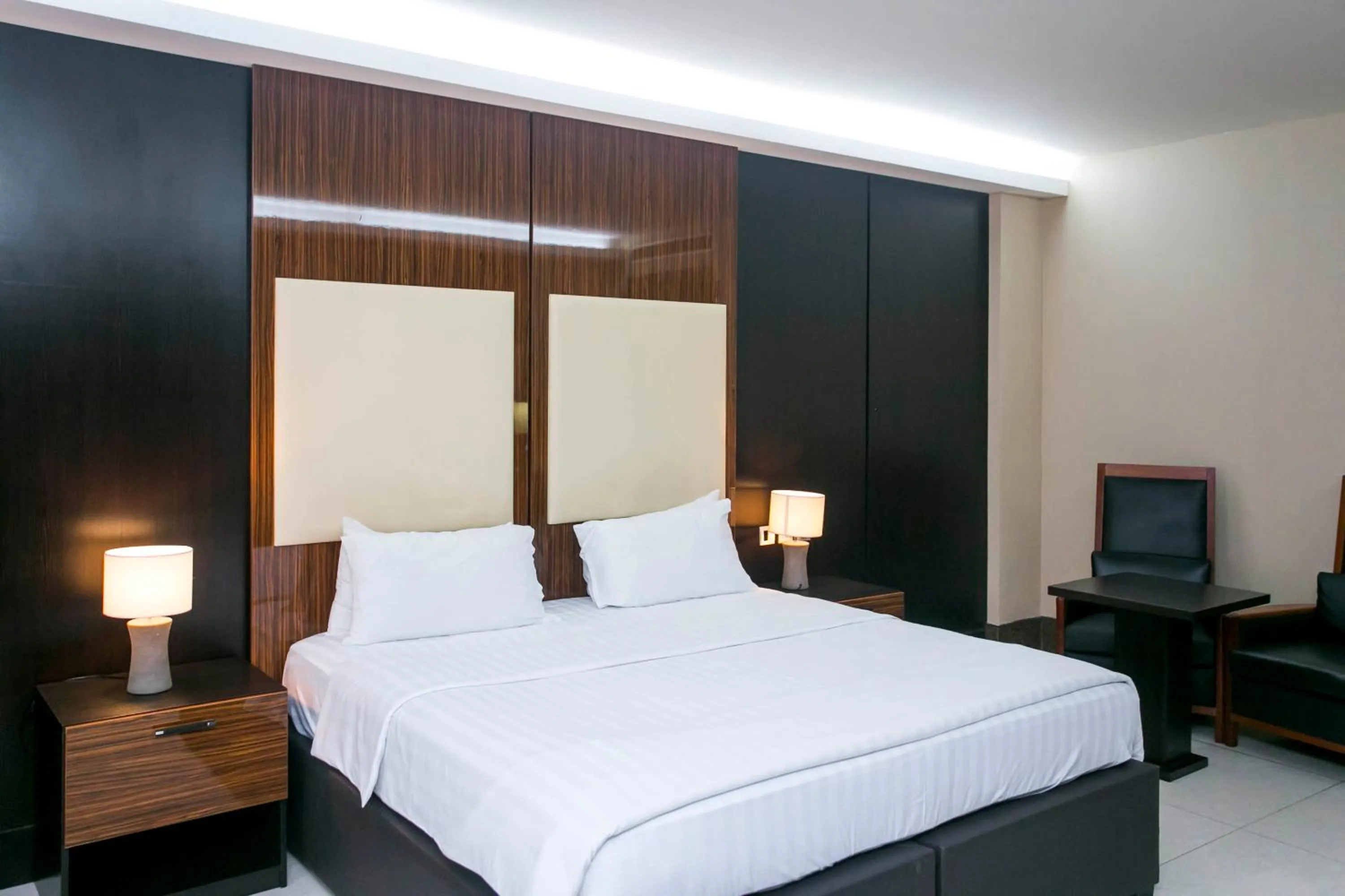 Bed in Lagos Oriental Hotel