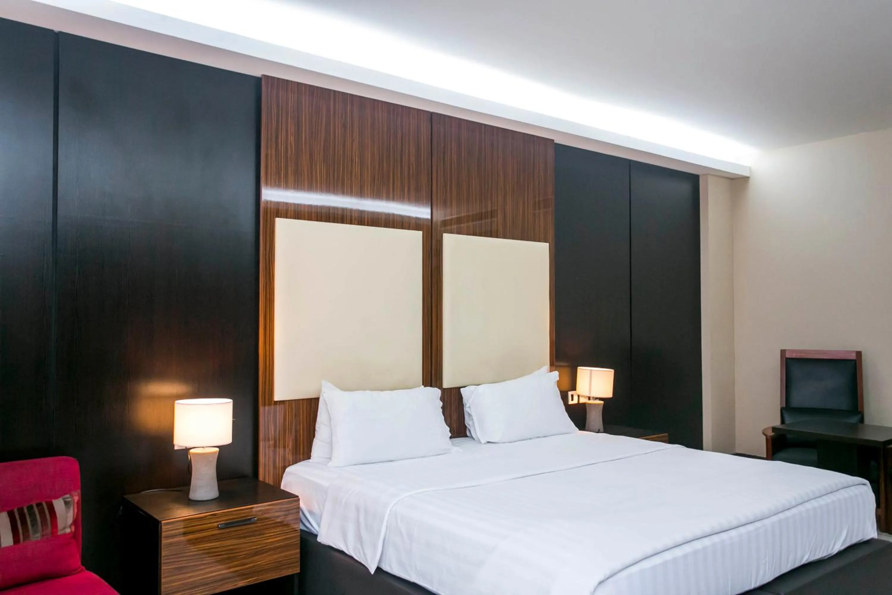 Bed in Lagos Oriental Hotel