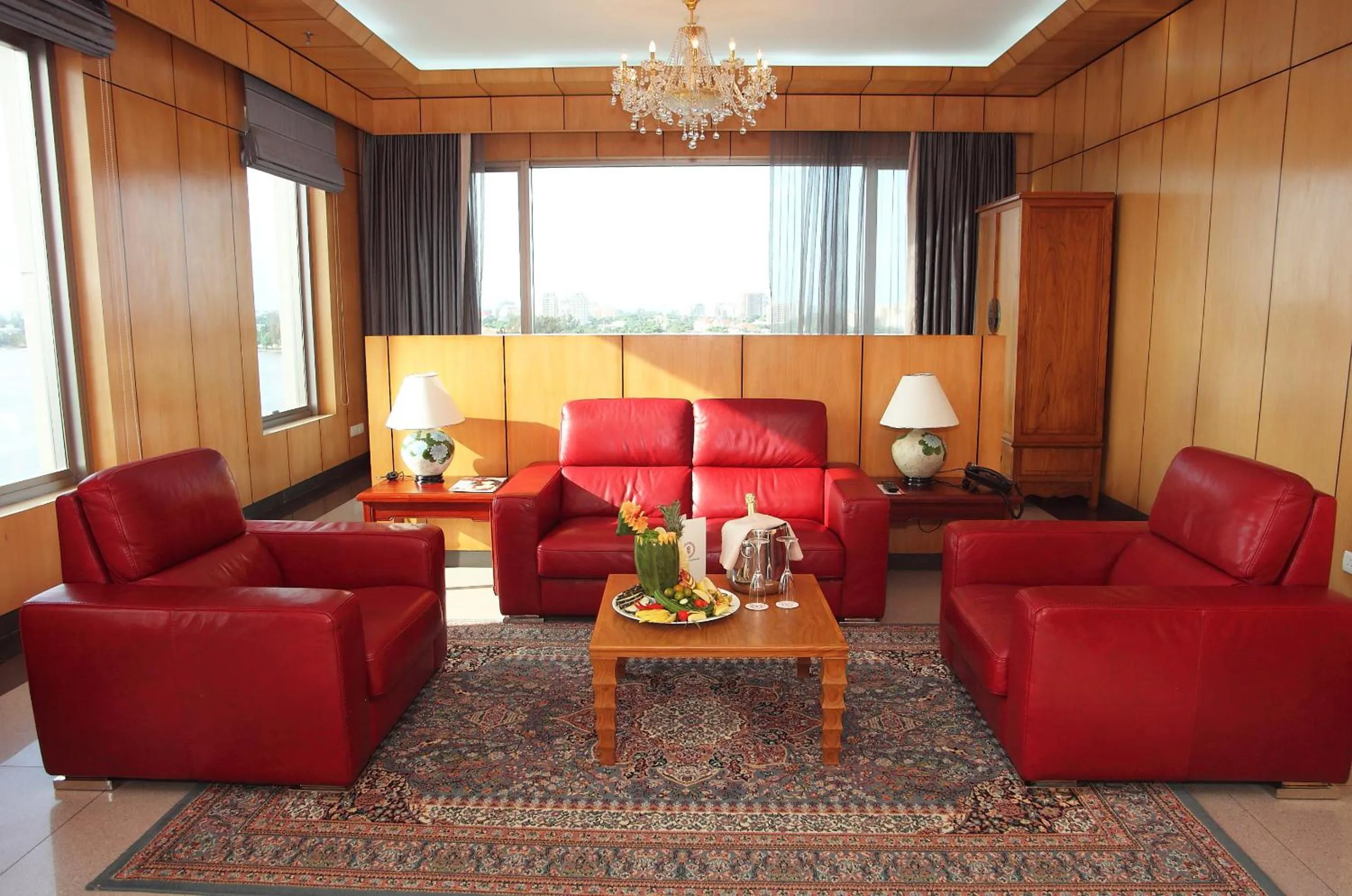 Living room in Lagos Oriental Hotel