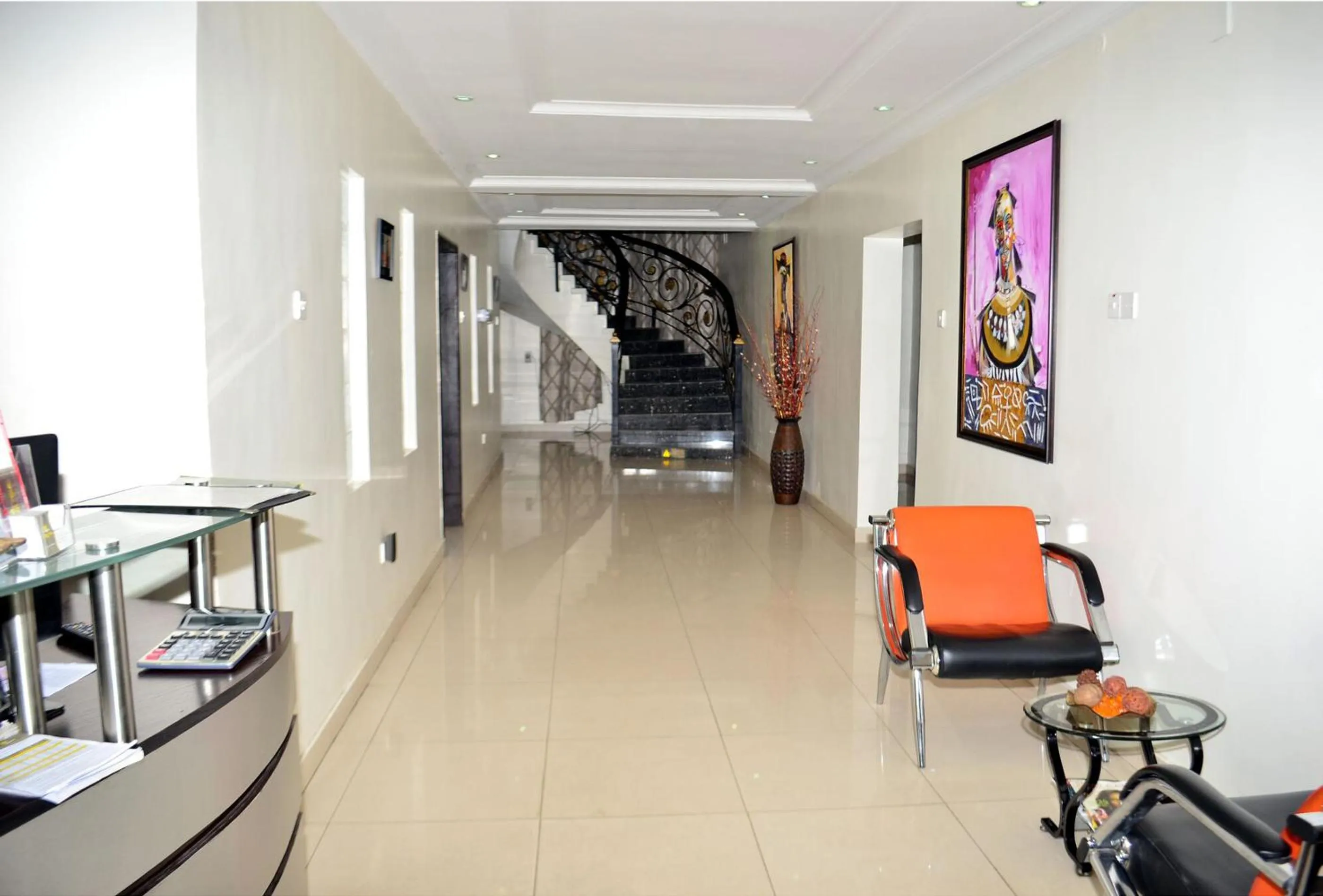 Lobby or reception in De Rigg Place - Alaka Estate, Surulere