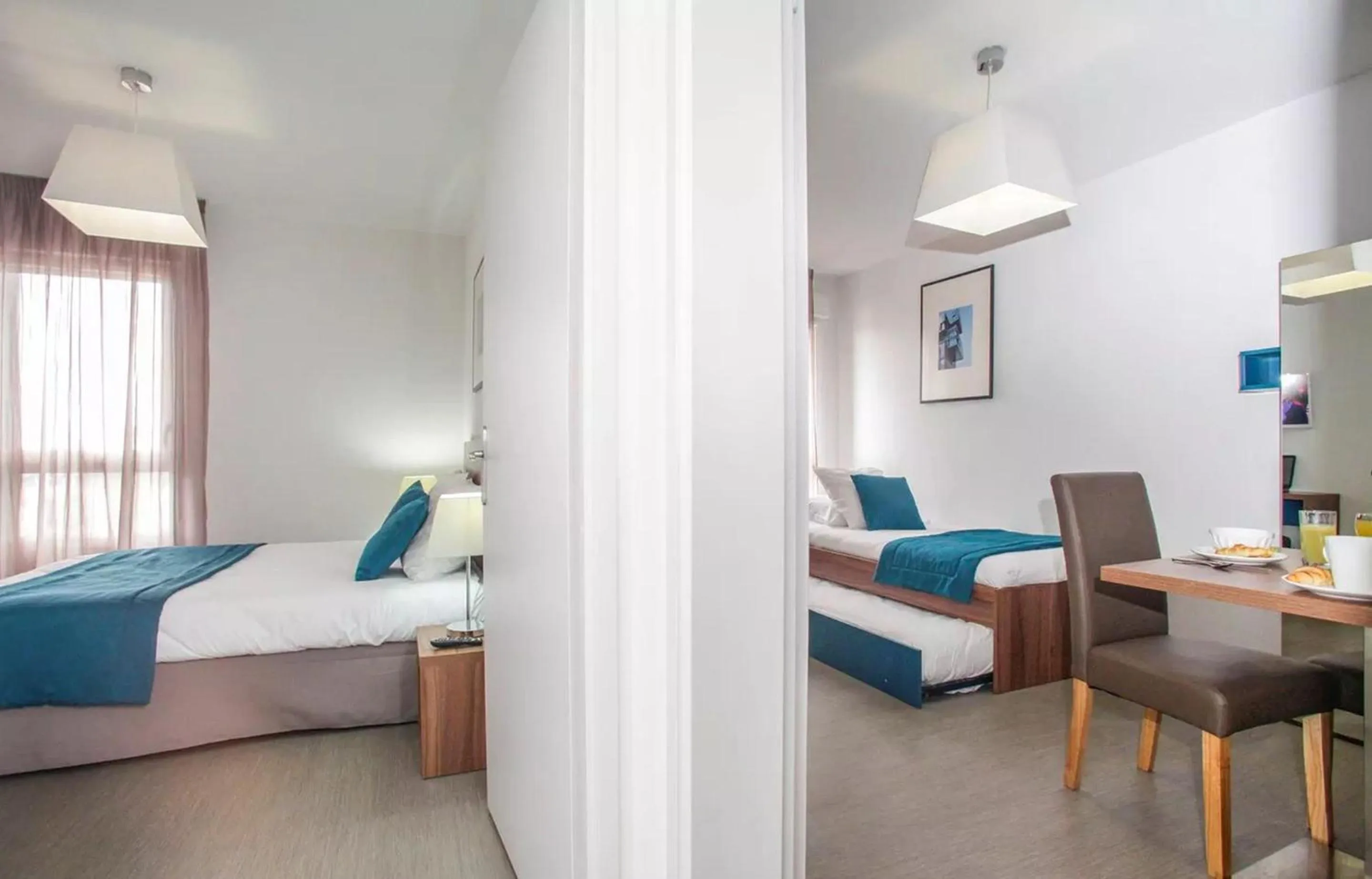 Bedroom, Bed in Appart'hôtel Odalys City - Orléans Centre