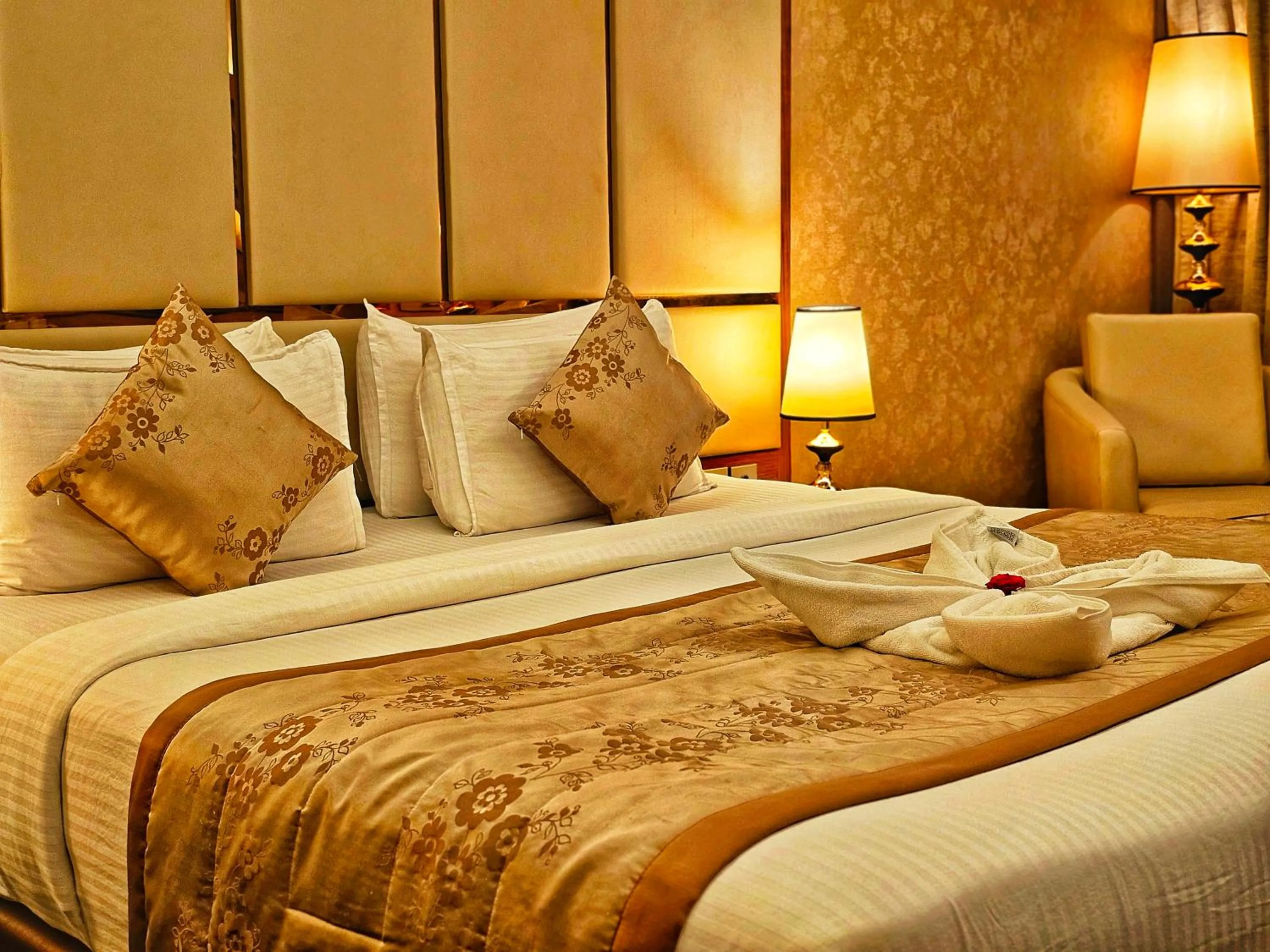 Bed in UVA Meridian Bay Resort & Spa