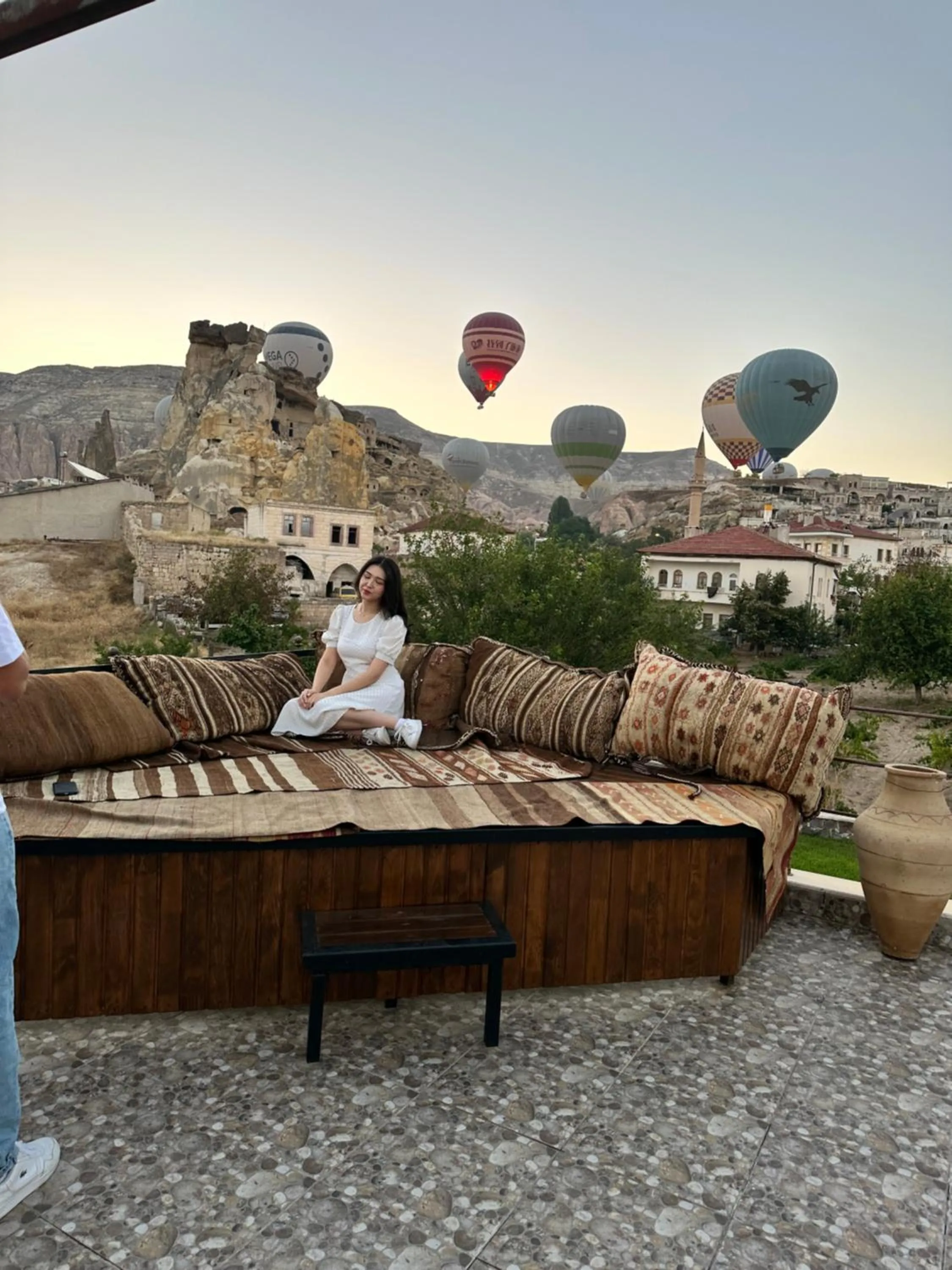 Balcony/Terrace in Jacob's Cave Suites - Cappadocia