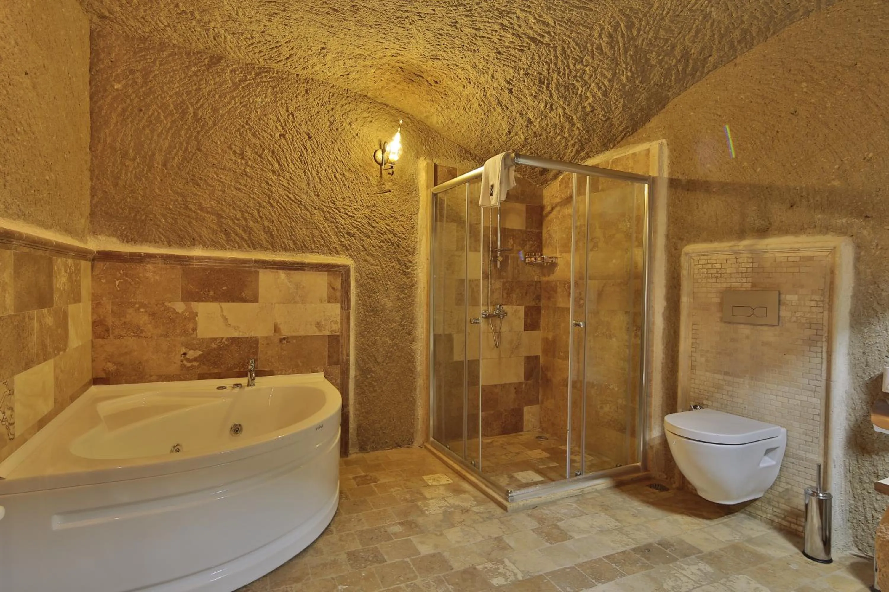 Shower in Jacob's Cave Suites - Cappadocia