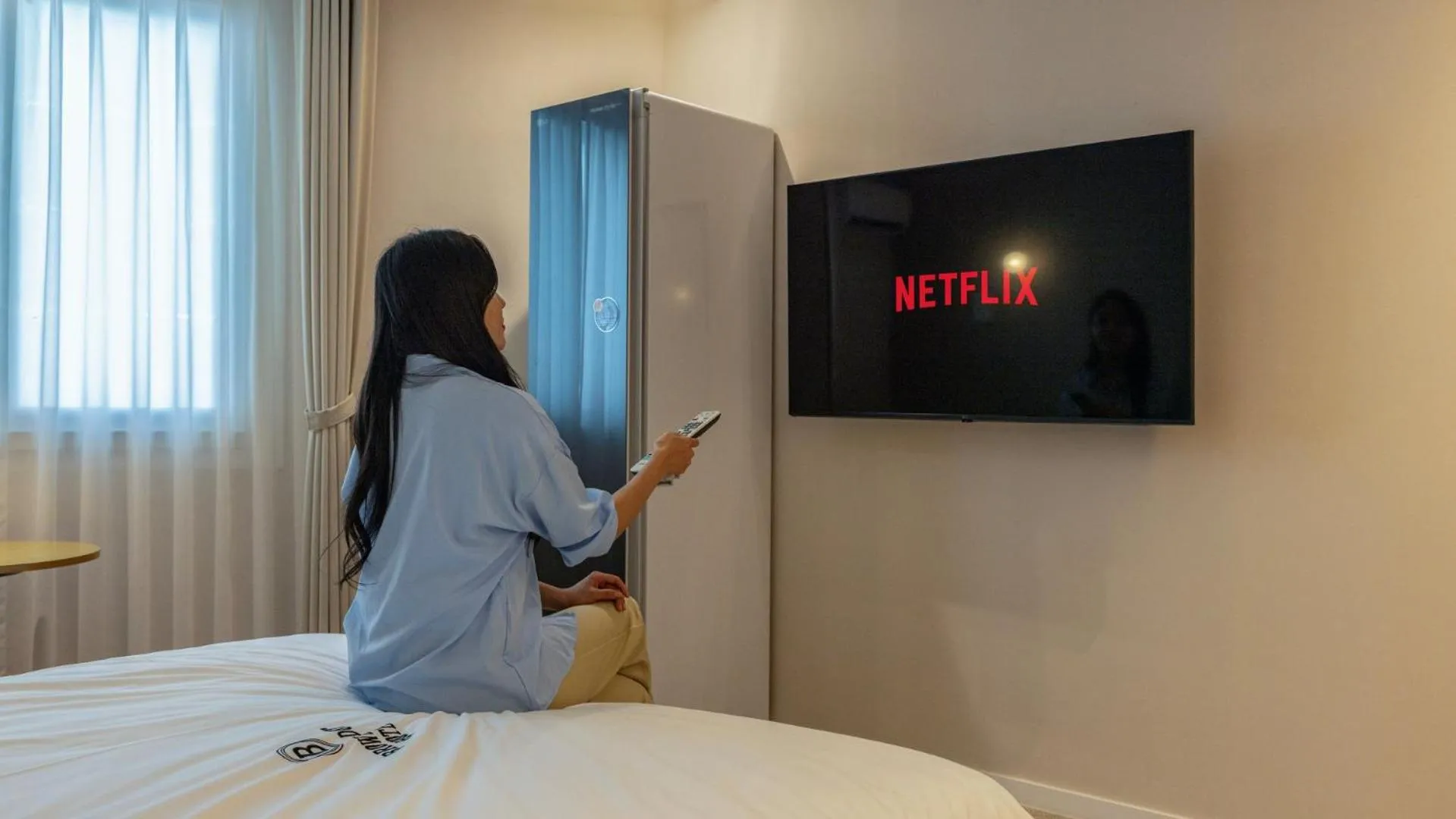 TV and multimedia, Bed in Browndot Hotel Jeonju Junghwasan