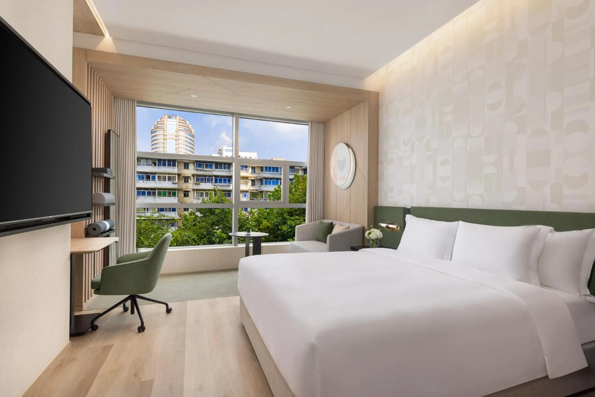 Bed in EVEN Hotel Hangzhou West Lake by IHG