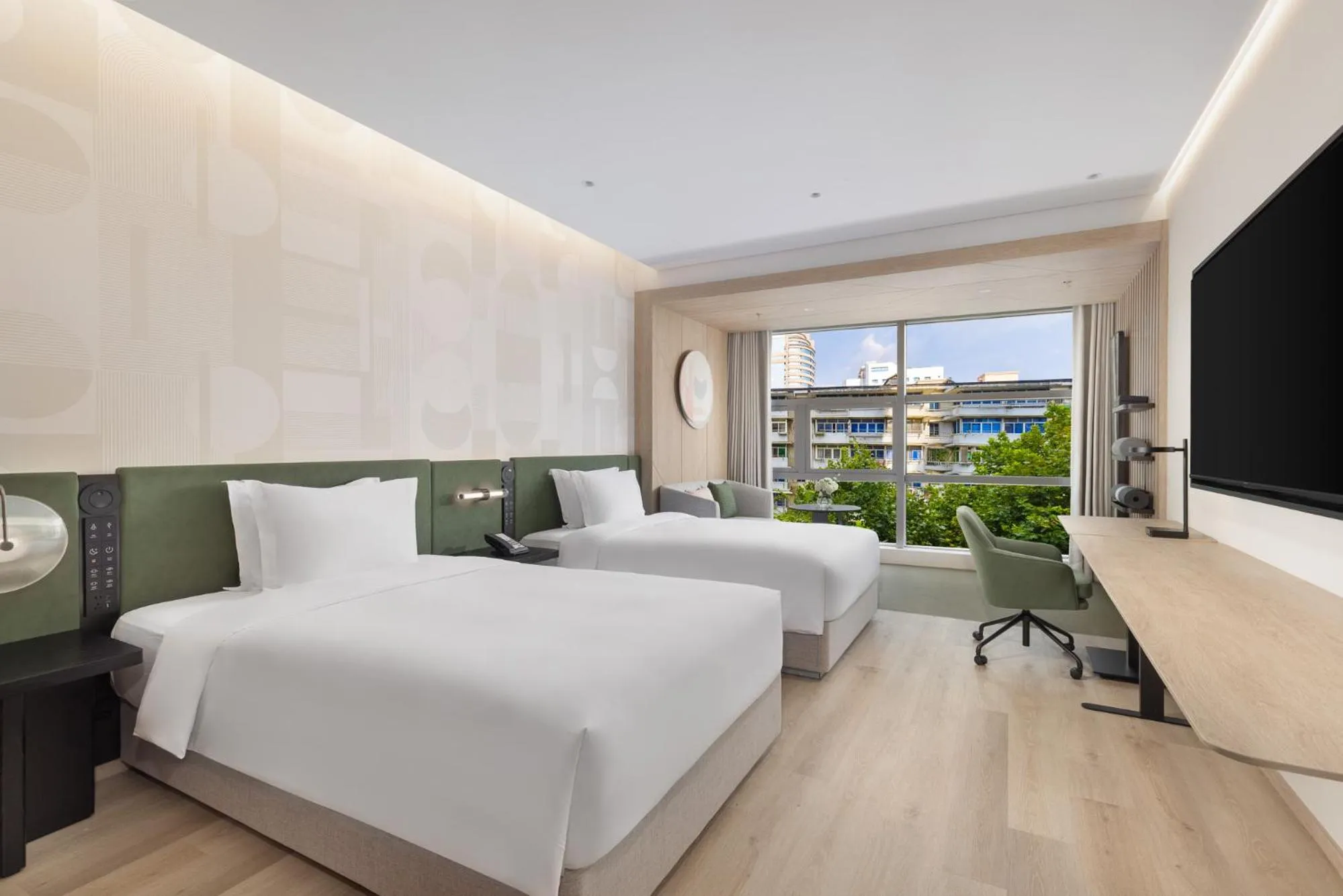 Bed in EVEN Hotel Hangzhou West Lake by IHG