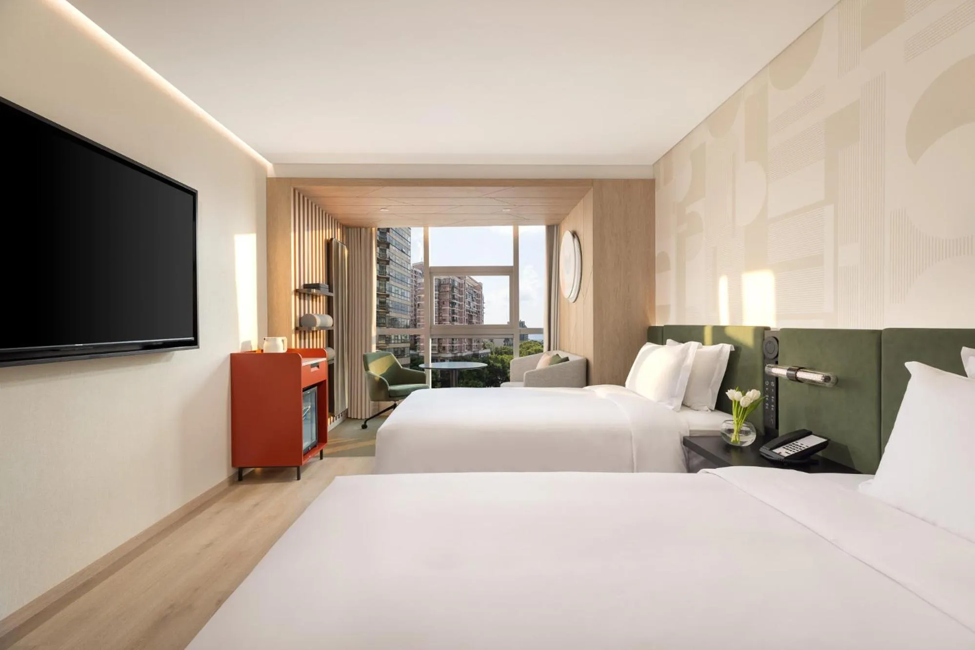 Bed in EVEN Hotel Hangzhou West Lake by IHG