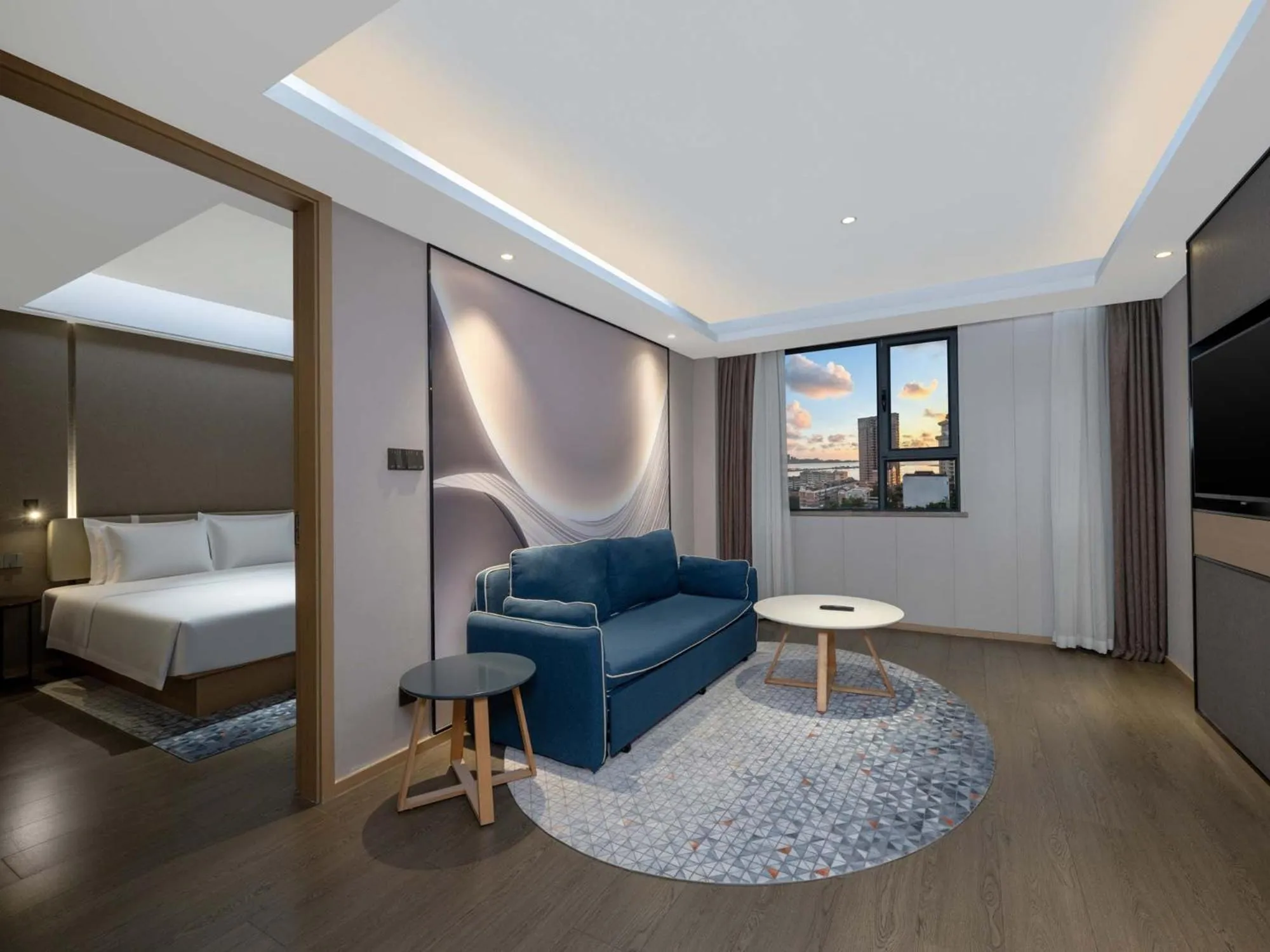 Bed in Holiday Inn Express Zhuhai Grand Theater by IHG