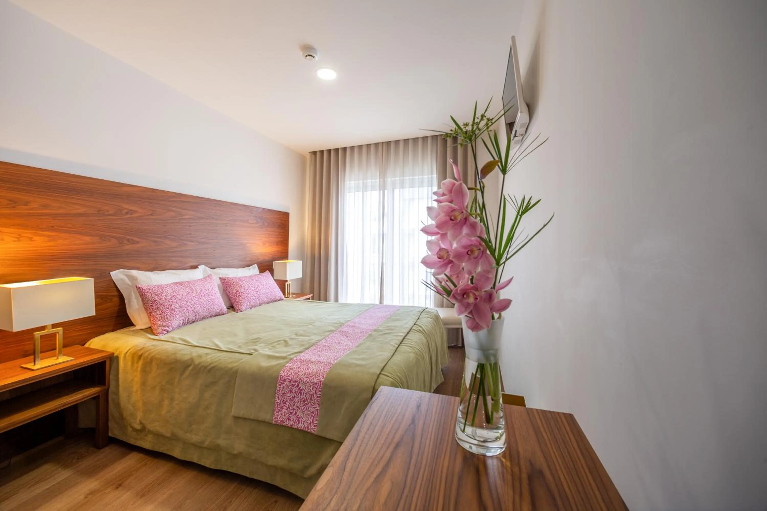 Bed in Hotel Nossa Senhora da Paz