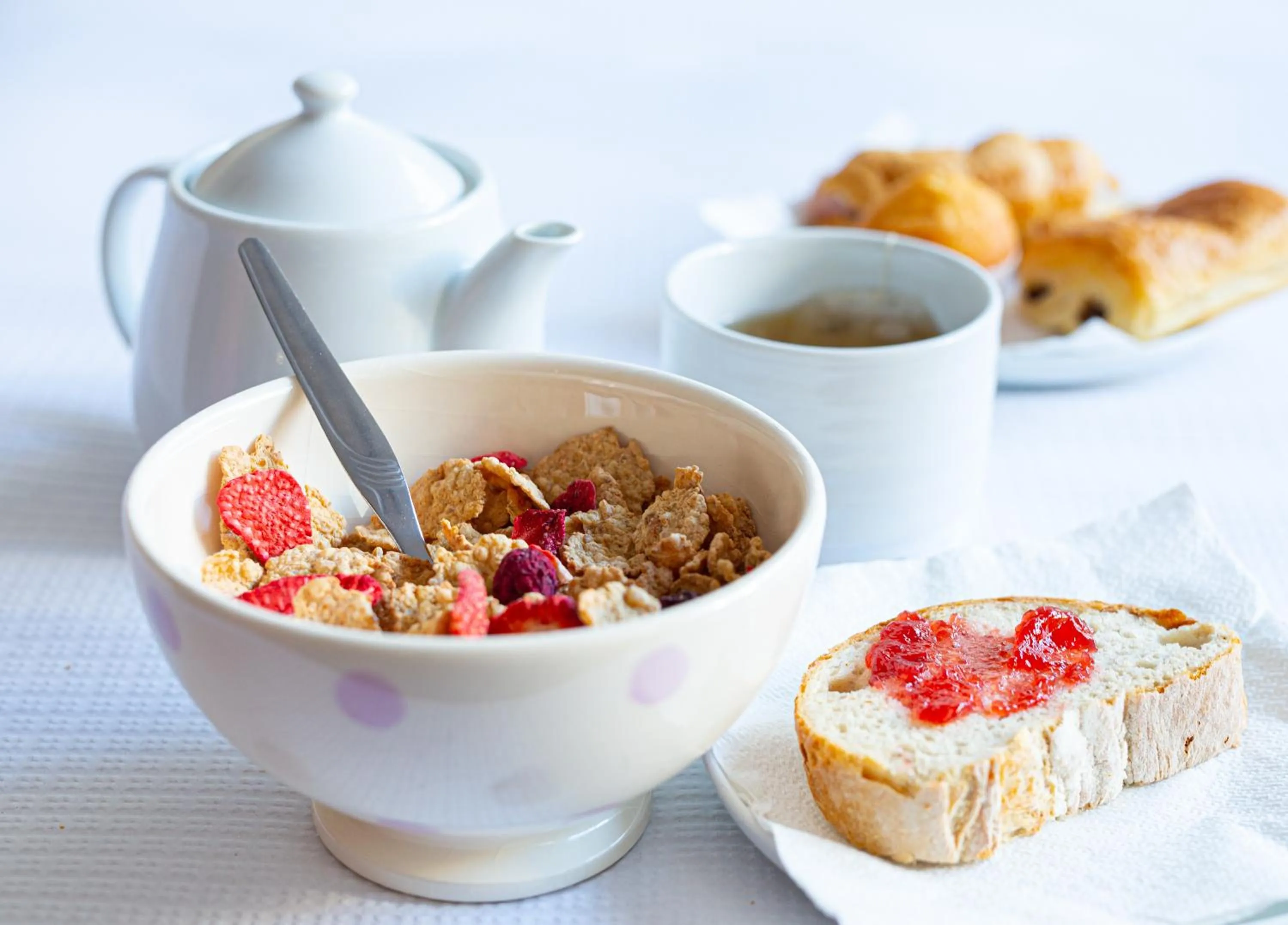 Continental breakfast in Hotel Nossa Senhora da Paz
