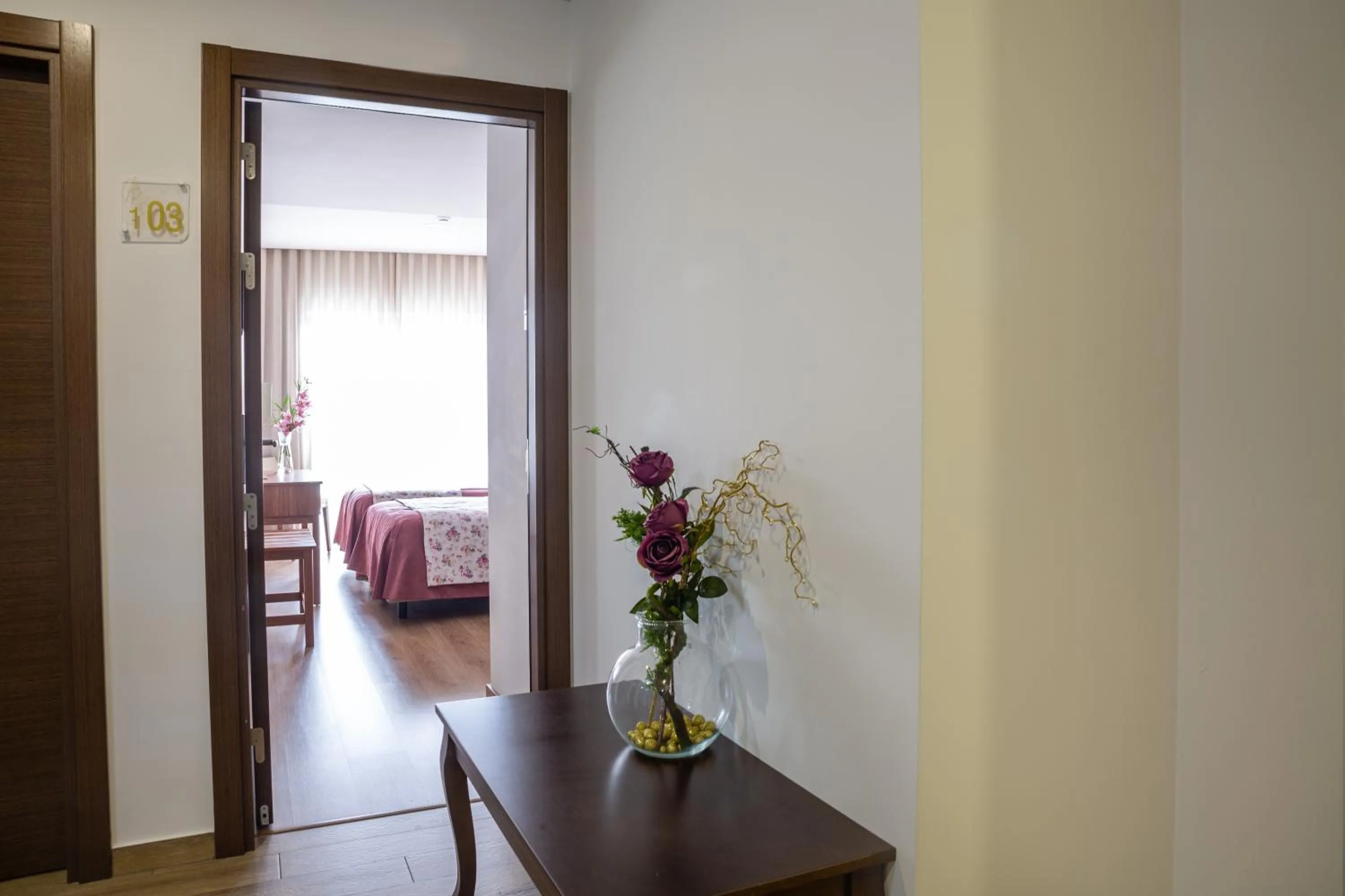 Bed in Hotel Nossa Senhora da Paz