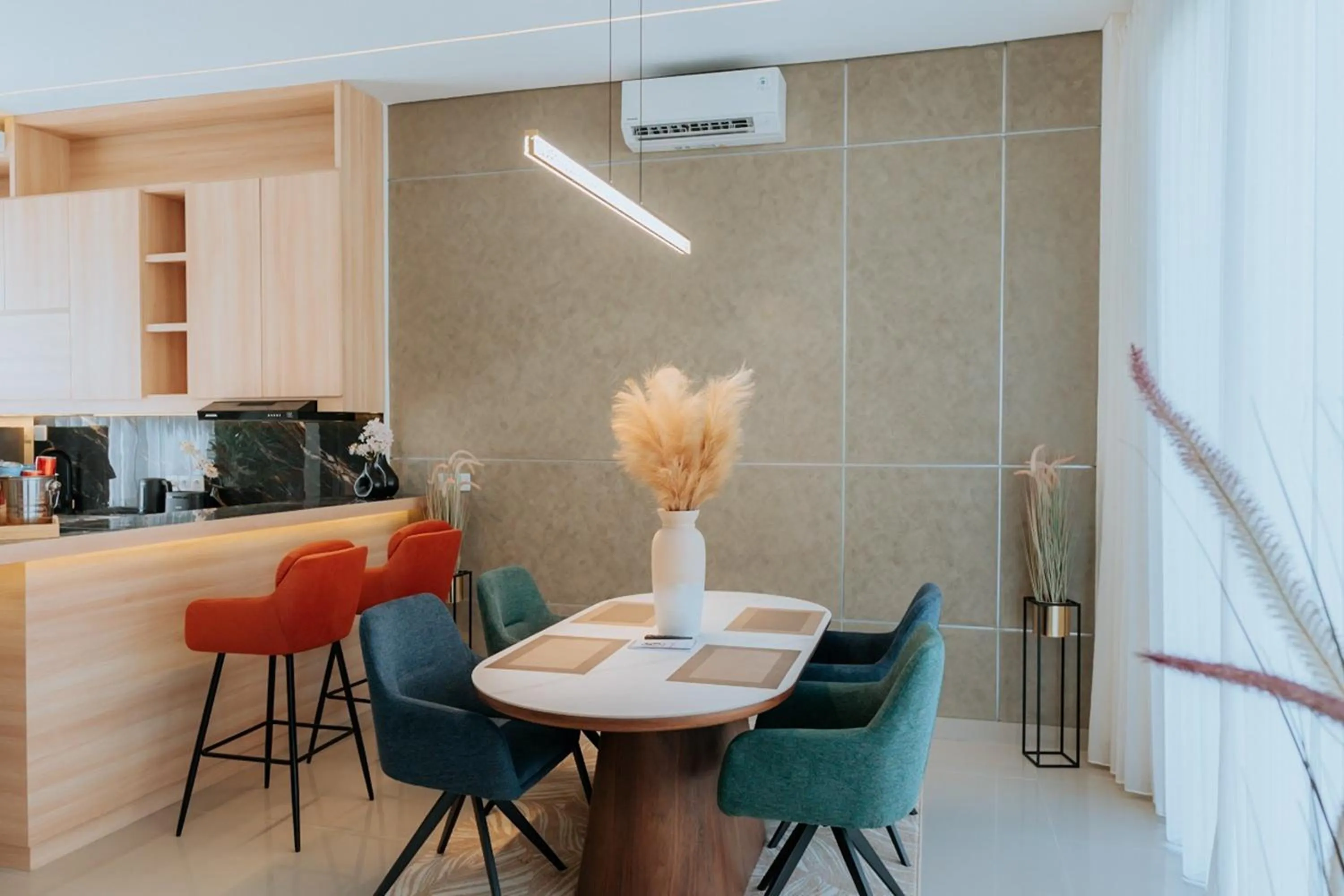 Seating area in Slokayana Villas