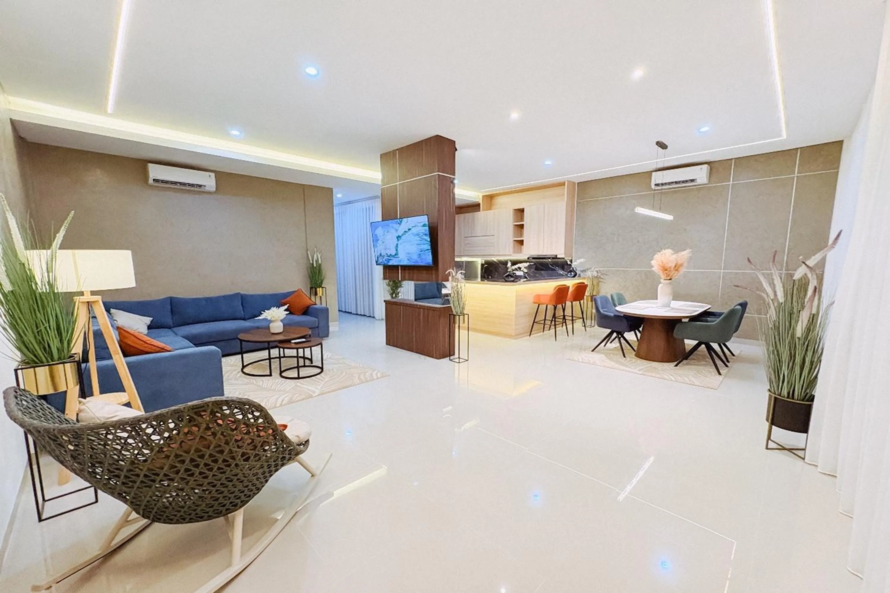 Seating area in Slokayana Villas