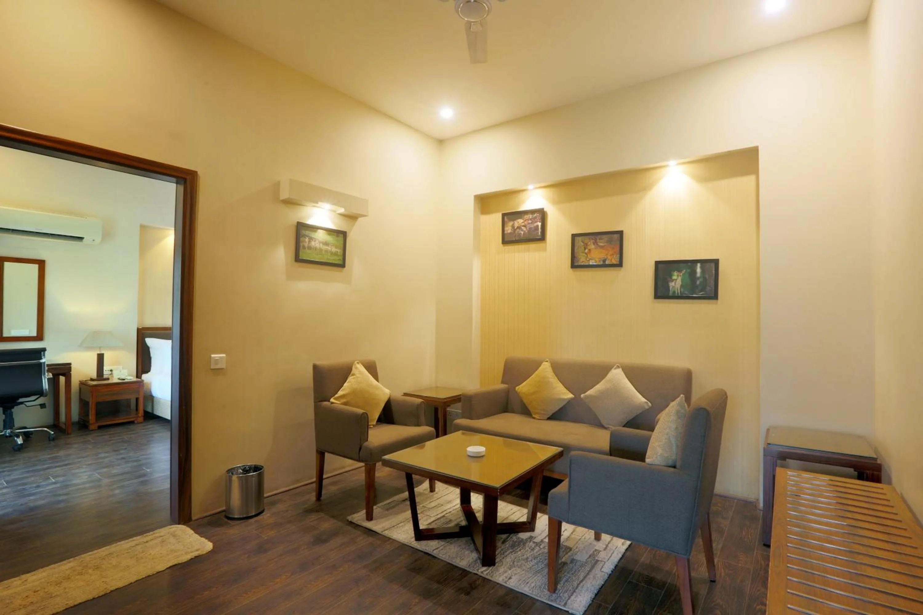 Living room in Resort De Coracao - Corbett , Uttarakhand